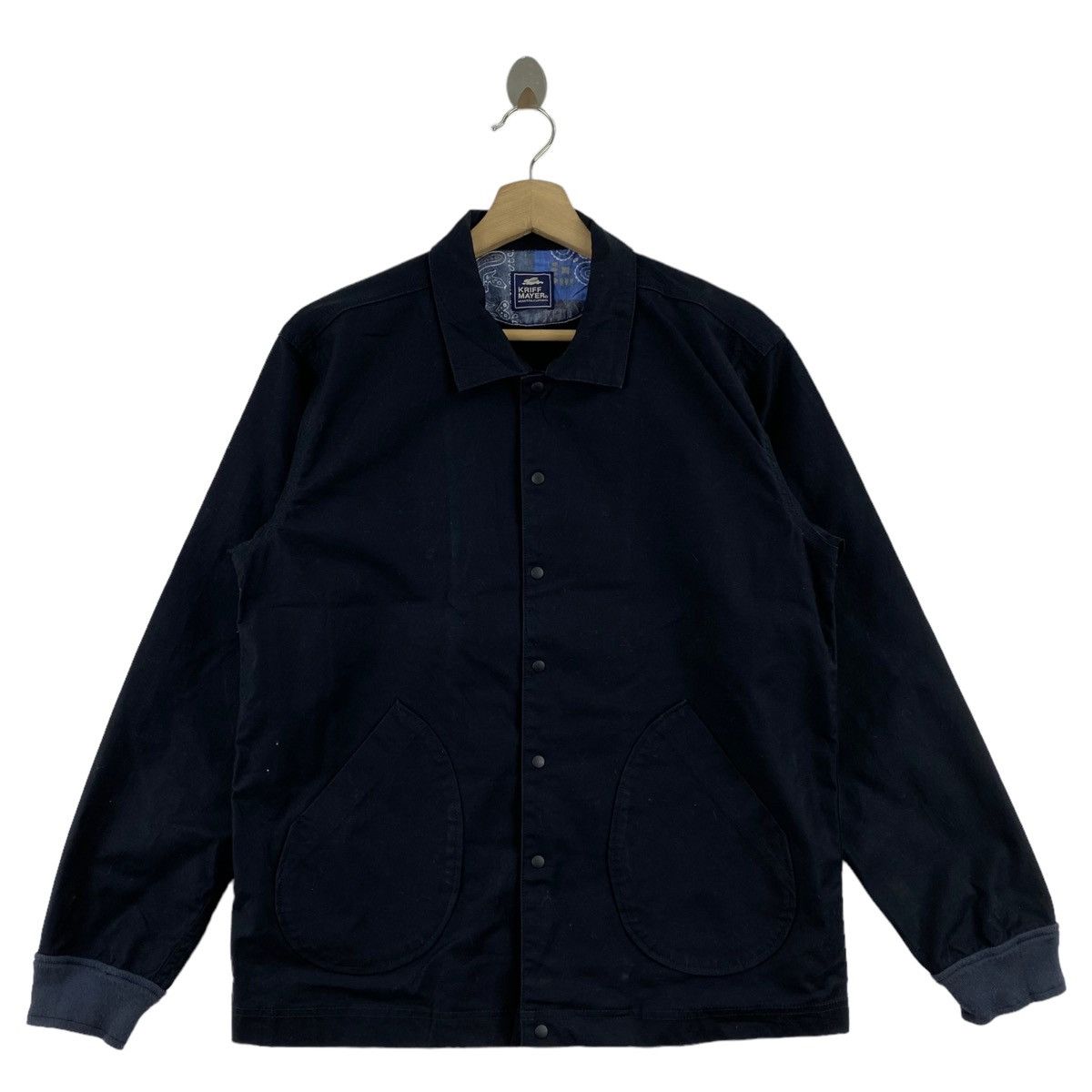 Vintage KRIFF MAYER Japanese Brand Indigo Cotton Bomber