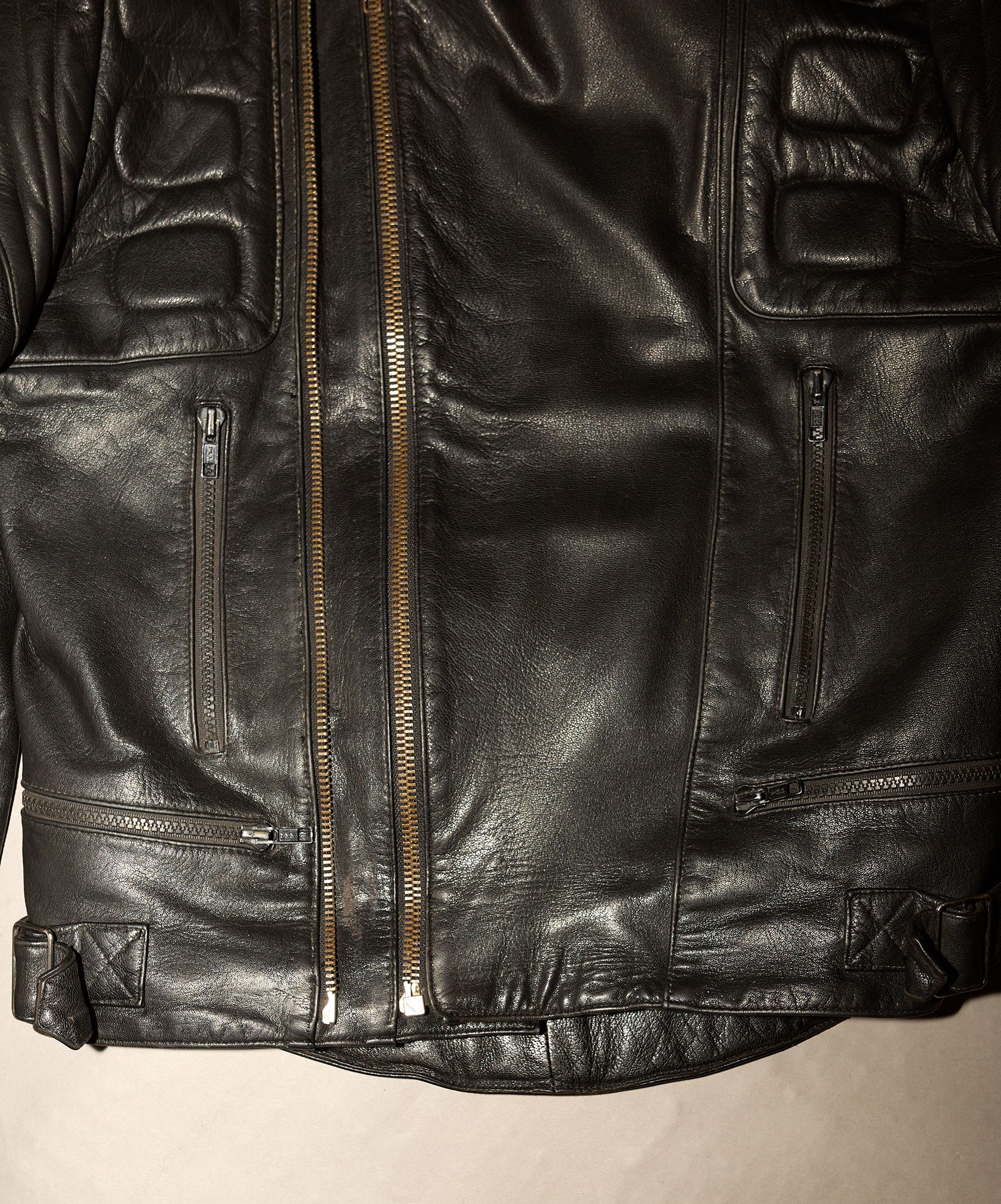 Vintage Vintage Black Leather Biker Jacket Size US S / EU 44-46 / 1 - 8 Thumbnail