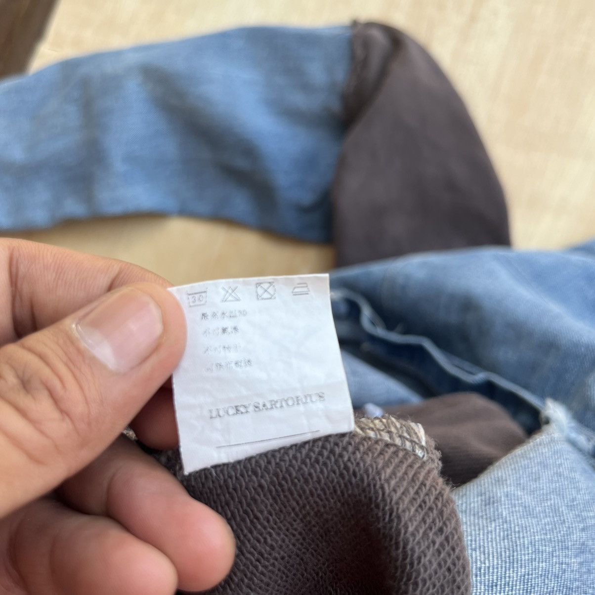 Japanese Brand LUCKY SARTORIOUS RECONSTRUCTED FADED HOODIE LIKE GREG Size US XXL / EU 58 / 5 - 8 Thumbnail