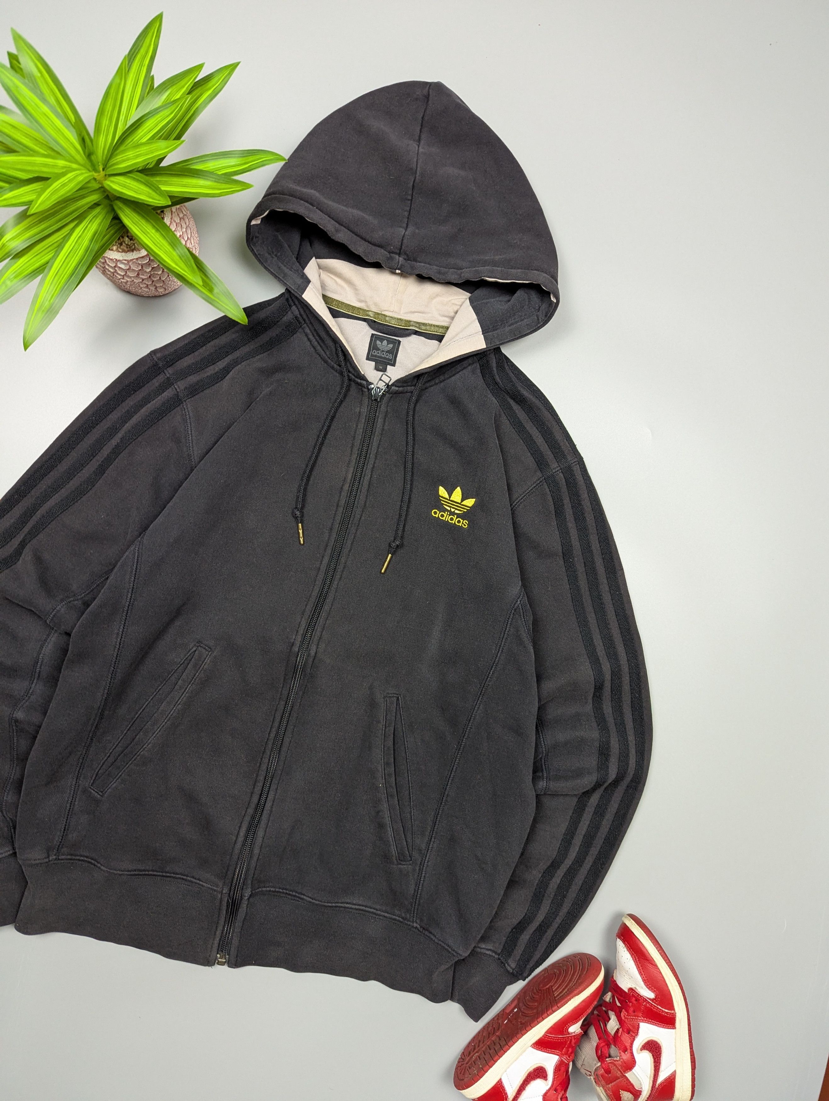 Adidas Adidas Originals Dark Grey Zip Hoodie Men’s M Size US M / EU 48-50 / 2 - 3 Thumbnail