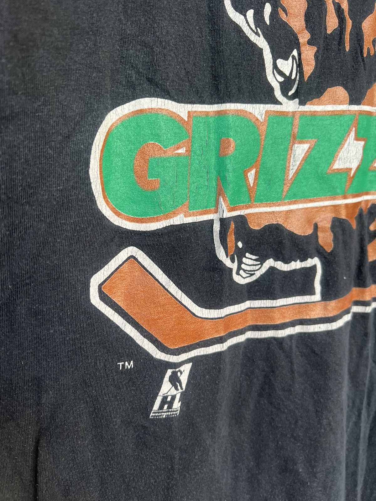 NHL Vintage Grizzlies NHL Single Stitch Rare 90s Shirt Size US M / EU 48-50 / 2 - 11 Thumbnail