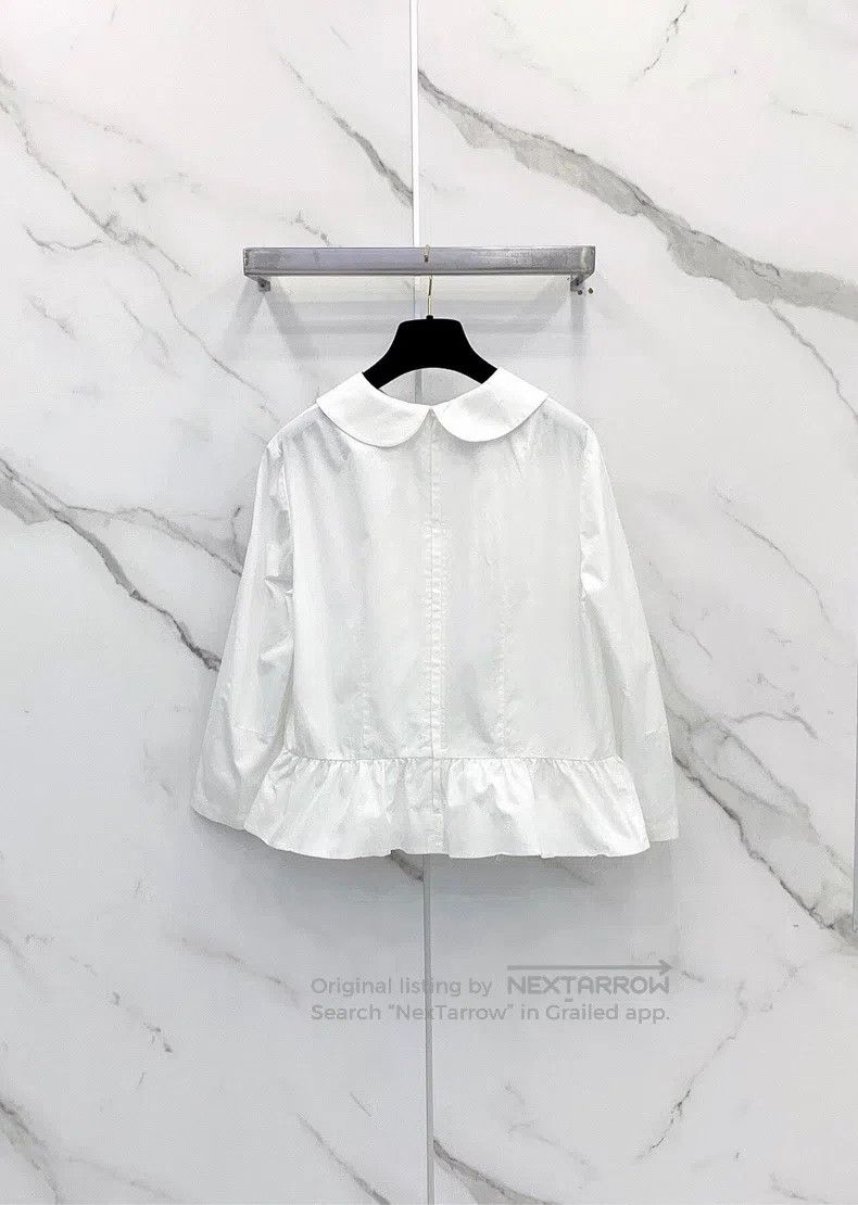 Comme des Garcons Comme Des Garcons White Peter Pan Collar Shirt Size M / US 6-8 / IT 42-44 - 2 Thumbnail