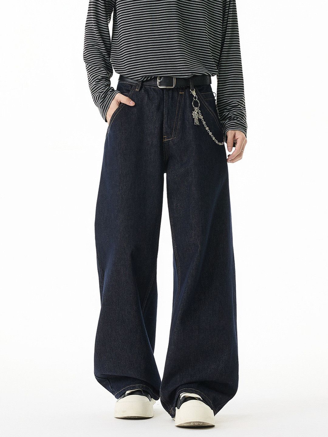 Vintage Men's American street retro cleanfit wide-leg loose jeans Size US 32 / EU 48 - 1 Thumbnail