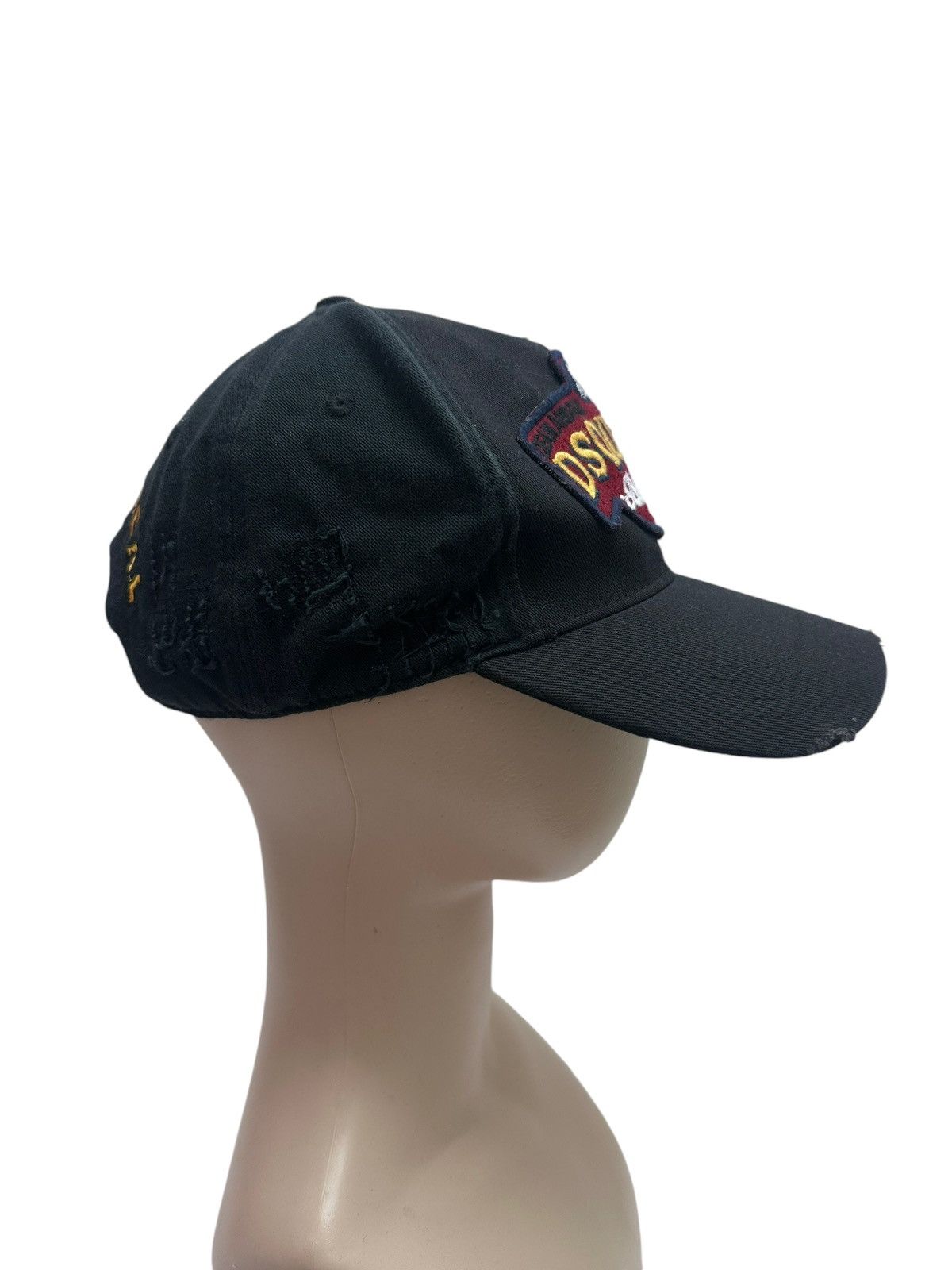 Dsquared2 × Vintage RARE ‼️ Dsqured Brothers Ripped Truckers Cap Size ONE SIZE - 4 Thumbnail