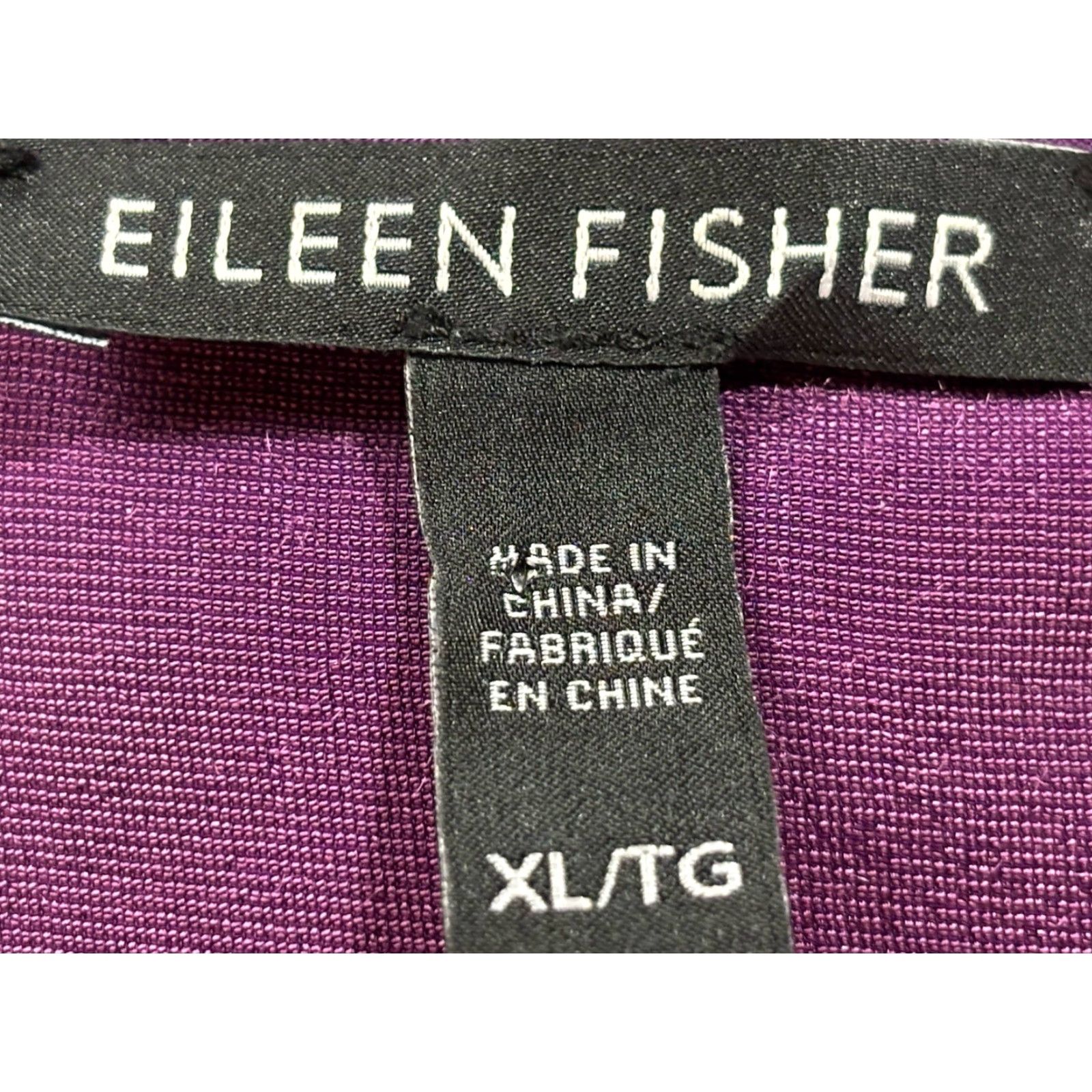 Eileen Fisher VINTAGE Eileen Fisher Velvet Shift Dress XL Dark Magenta Silk Blend Comfort Party Size XL / US 12-14 / IT 48-50 - 6 Thumbnail