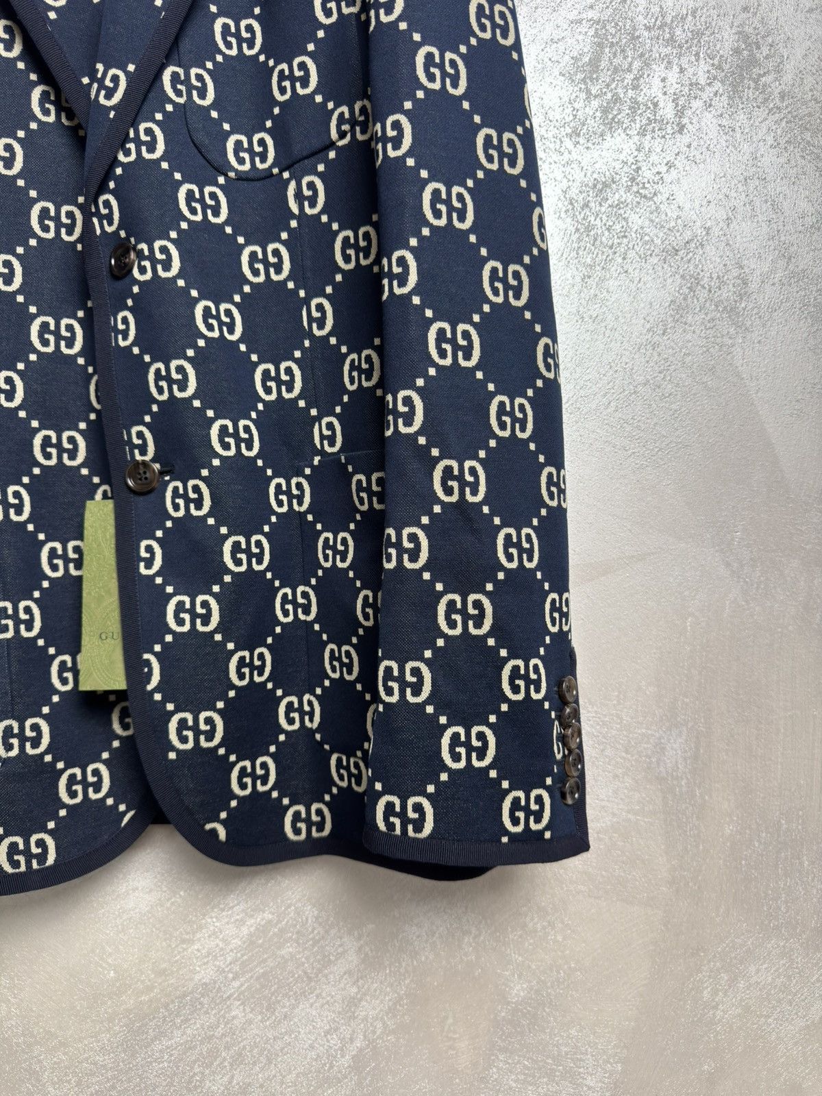 Gucci Gucci GG Monogram Black Blazer Jacket Size 48R - 5 Thumbnail