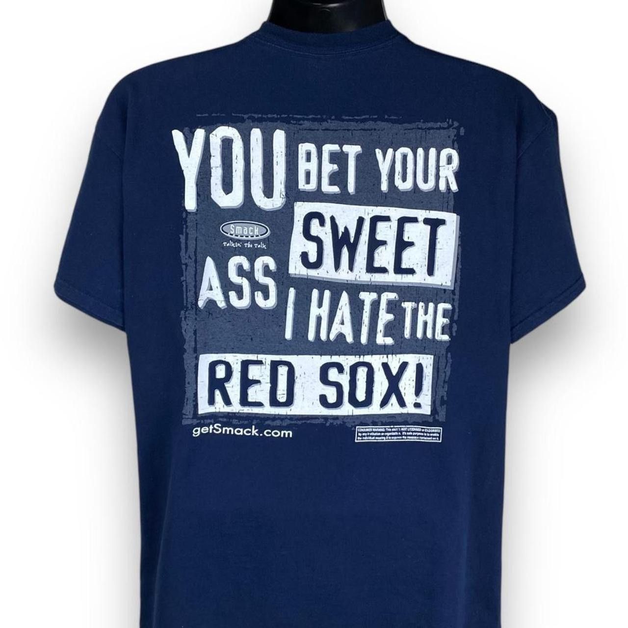 MLB × Vintage Vintage Y2K Gildan Smack Talk Red Sox Baseball Tshirt Size US L / EU 52-54 / 3 - 1 Thumbnail