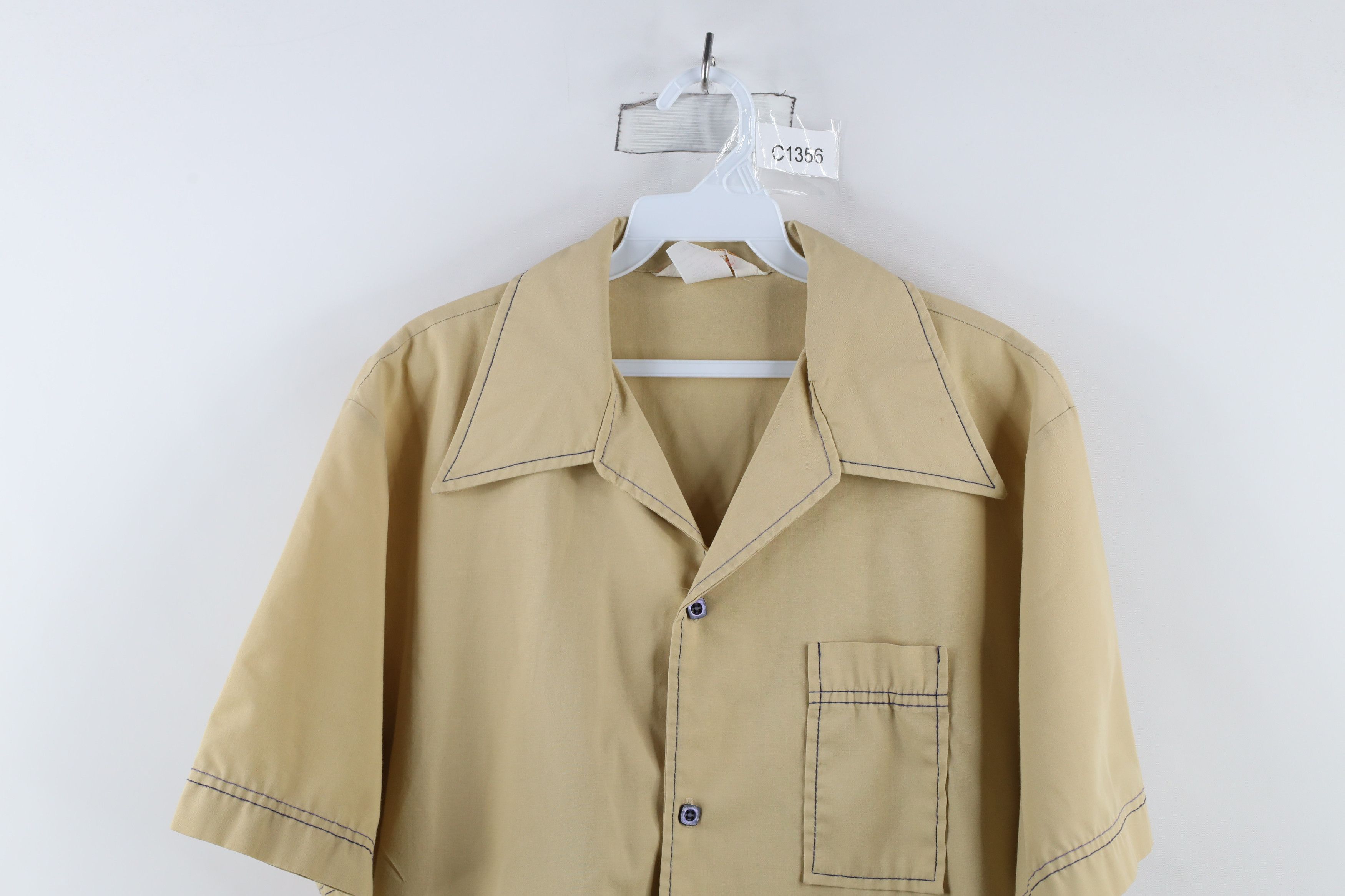 Vintage Vintage 60s 70s Streetwear Short Sleeve Button Shirt USA Size US L / EU 52-54 / 3 - 2 Thumbnail