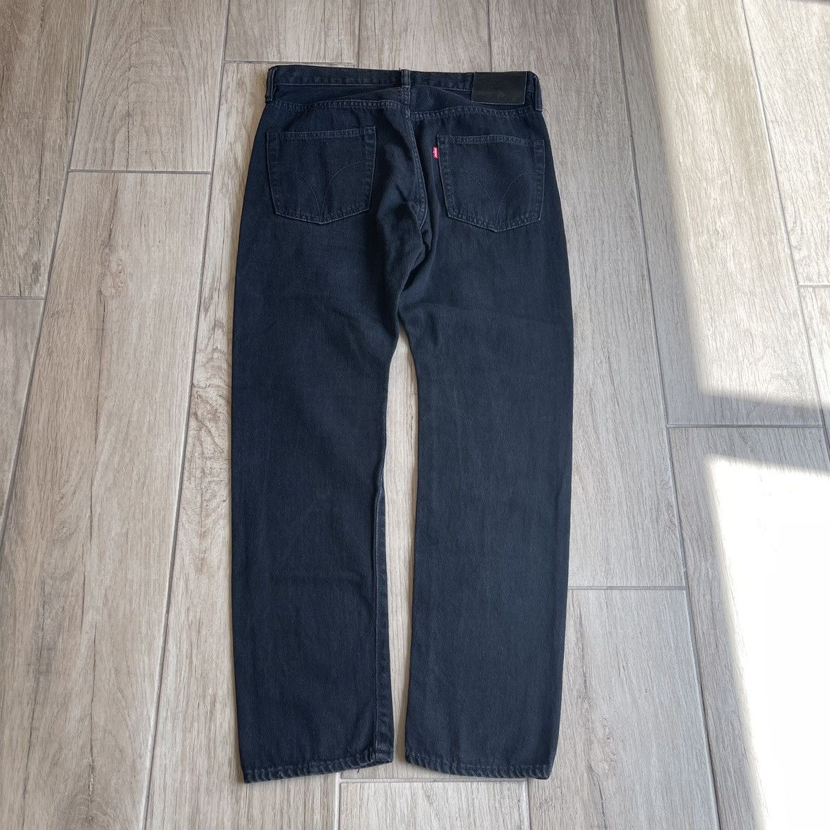 Hysteric Glamour Devil Girl Leather Patch Straight Denim Jeans Size US 30 / EU 46 - 2 Thumbnail