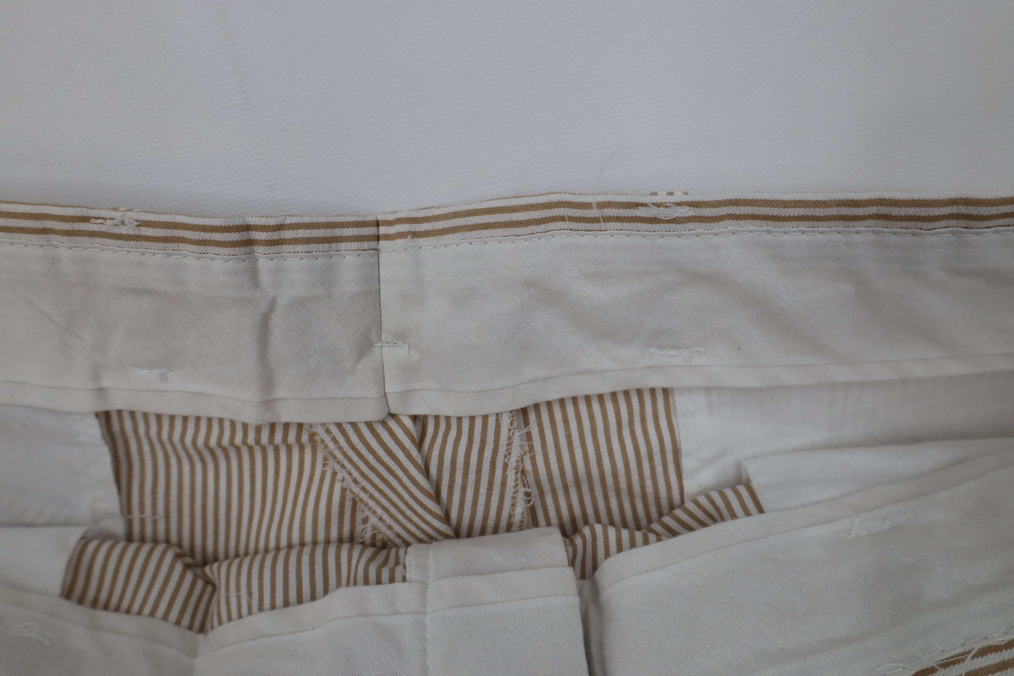 Vintage Vintage 70s Streetwear Seersucker Above Knee Chino Shorts Size US 38 / EU 54 - 6 Thumbnail
