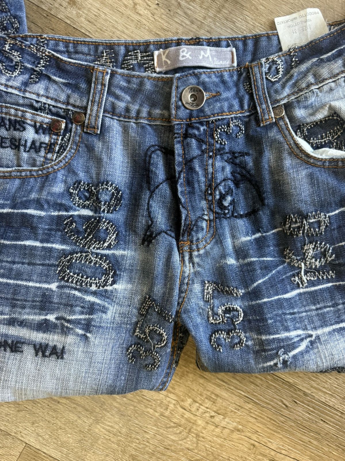 Other Vintage K & M Pattern Denim Size 31 Size US 31 - 8 Thumbnail