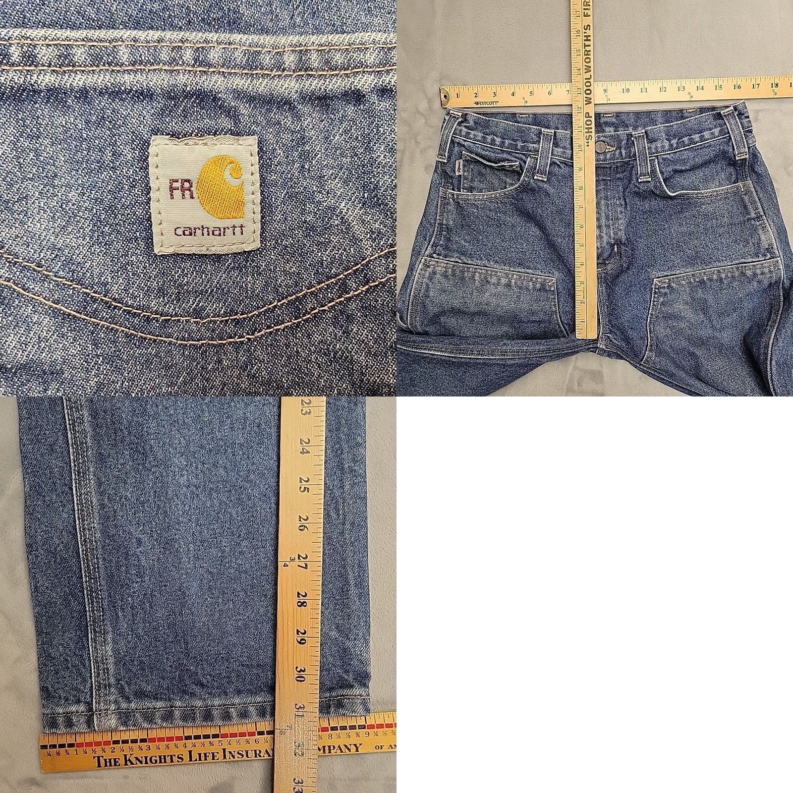 Carhartt Carhartt Jeans Men 33x32 Double Knee Relaxed FR Cargo Logger Heavy Duty Workwear Shirt? Size US 33 - 9 Thumbnail