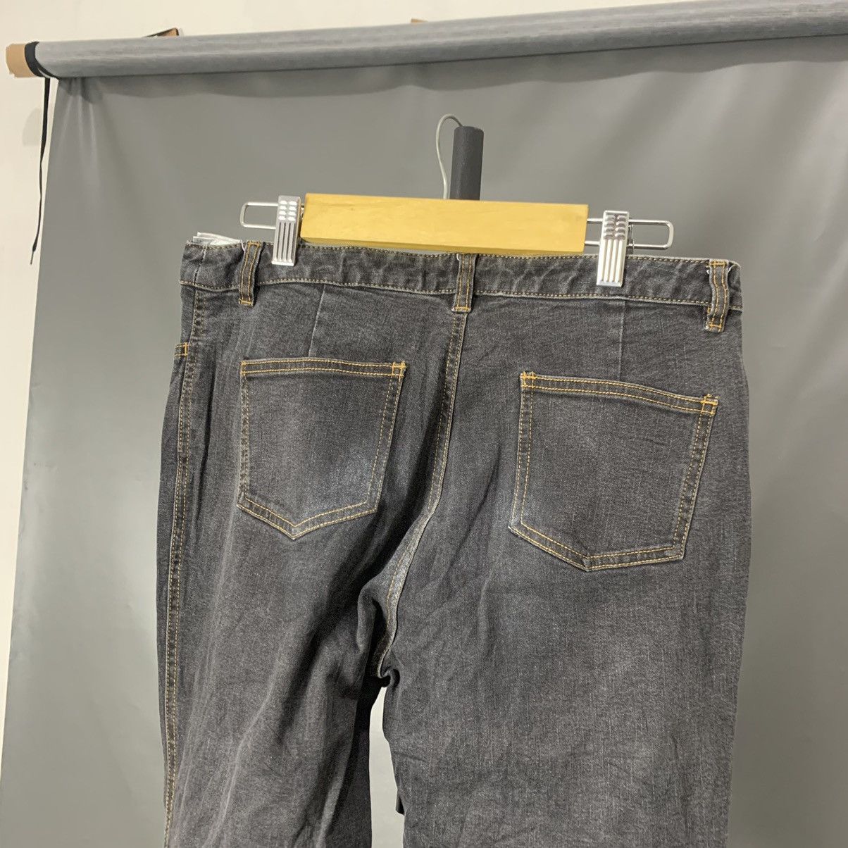Hysteric Glamour × Japanese Brand Super Flare Jeans Livre Claire Thin Low Rise Boot Cut Size US 31 - 5 Thumbnail