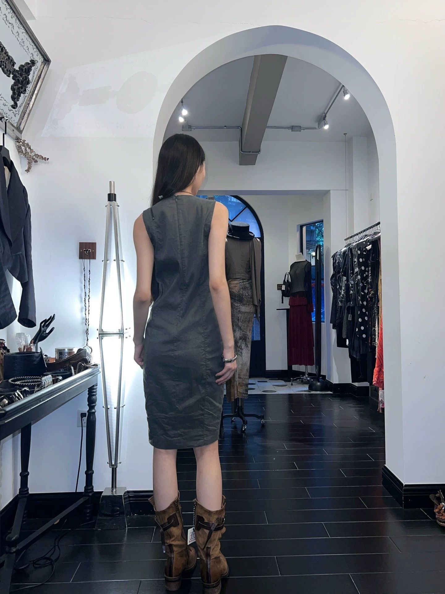 Other German Brand Vintage Zipper Bodycon Cami Dress Size S Size S / US 4 / IT 40 - 6 Thumbnail