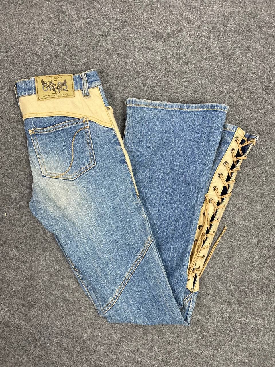 Cowboy Equipment vintage japanese brand bootcut flare denim nice design Size US 29 - 2 Thumbnail