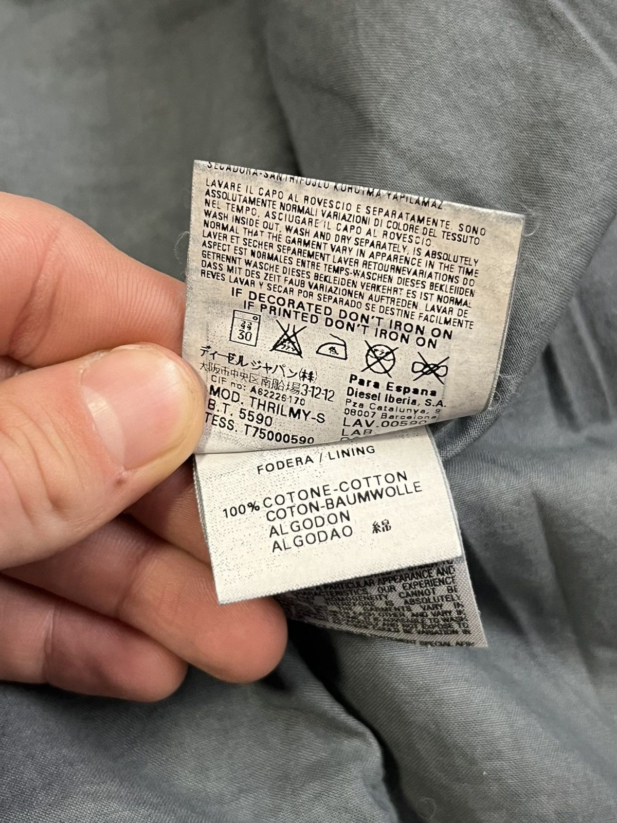 Diesel RARE Vintage 90s Archive Diesel Sample Denim Jacket Size M / US 6-8 / IT 42-44 - 16 Thumbnail