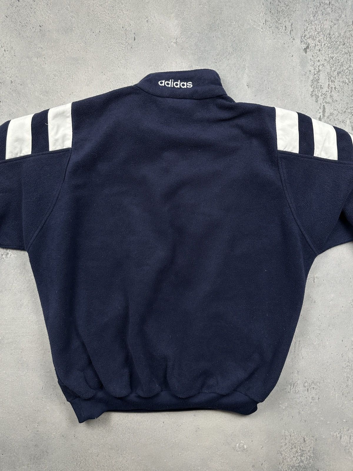 Adidas Vintage Adidas Polar Teddy Fleece Sweater Stripes Zipper 80s Size US L / EU 52-54 / 3 - 5 Thumbnail