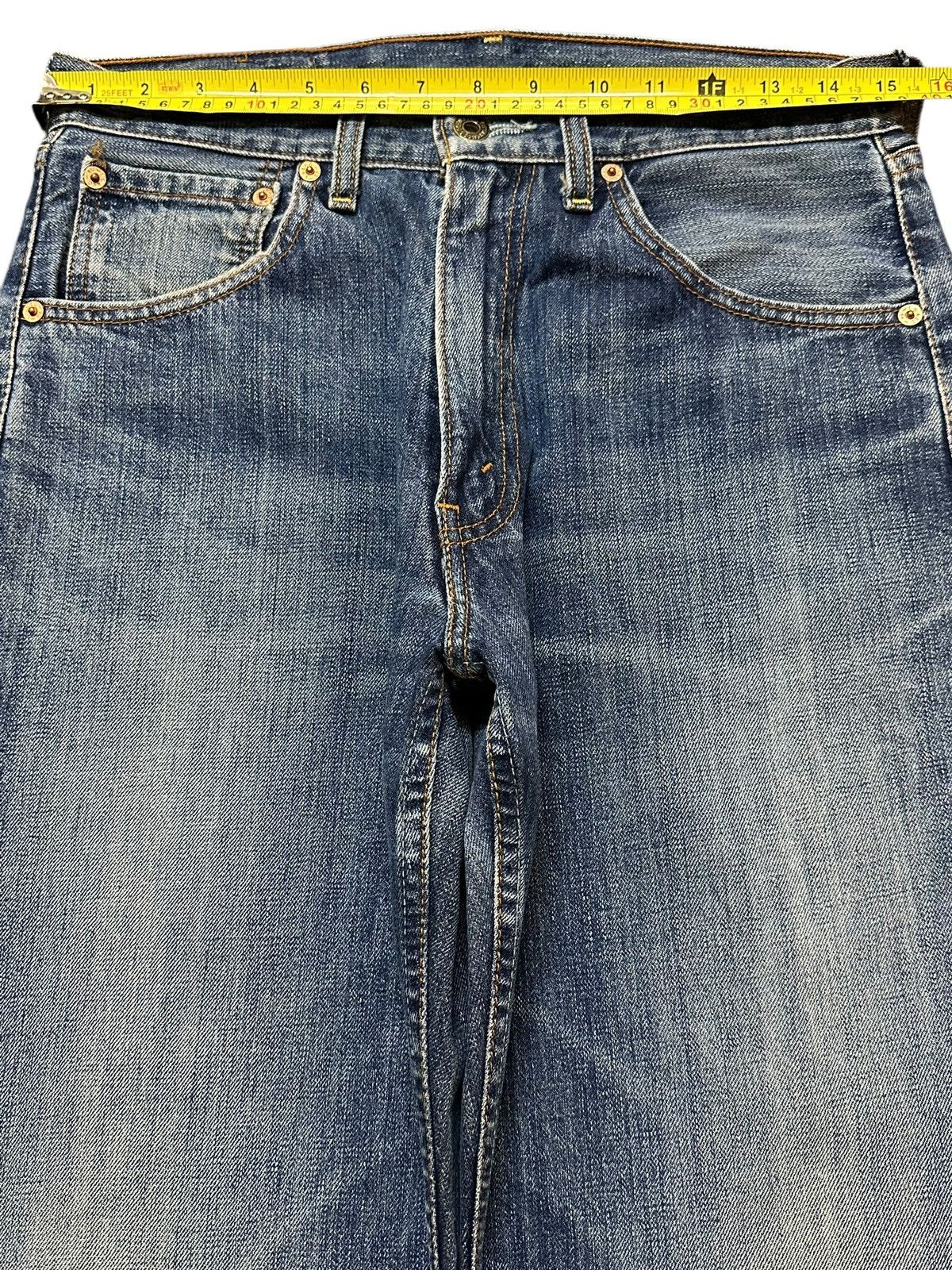 Levi's Vintage 80s Levis 503 Blue Wash Distress Style Baggy Jeans Size US 30 / EU 46 - 12 Thumbnail