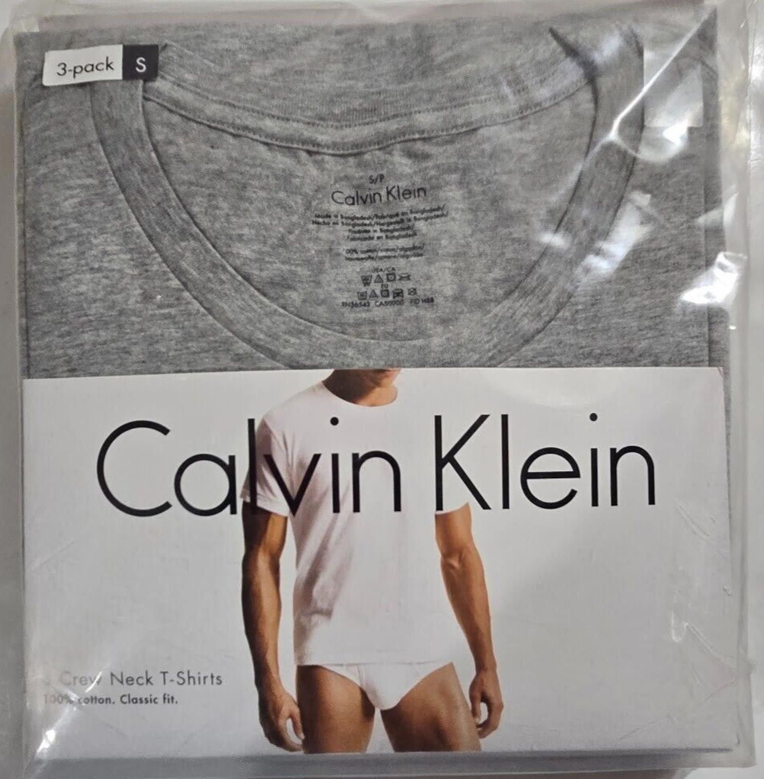 Calvin Klein Calvin Klein Mens Classic Fit T-Shirt 3 Pack Size Small NWT Size US S / EU 44-46 / 1 - 1 Thumbnail