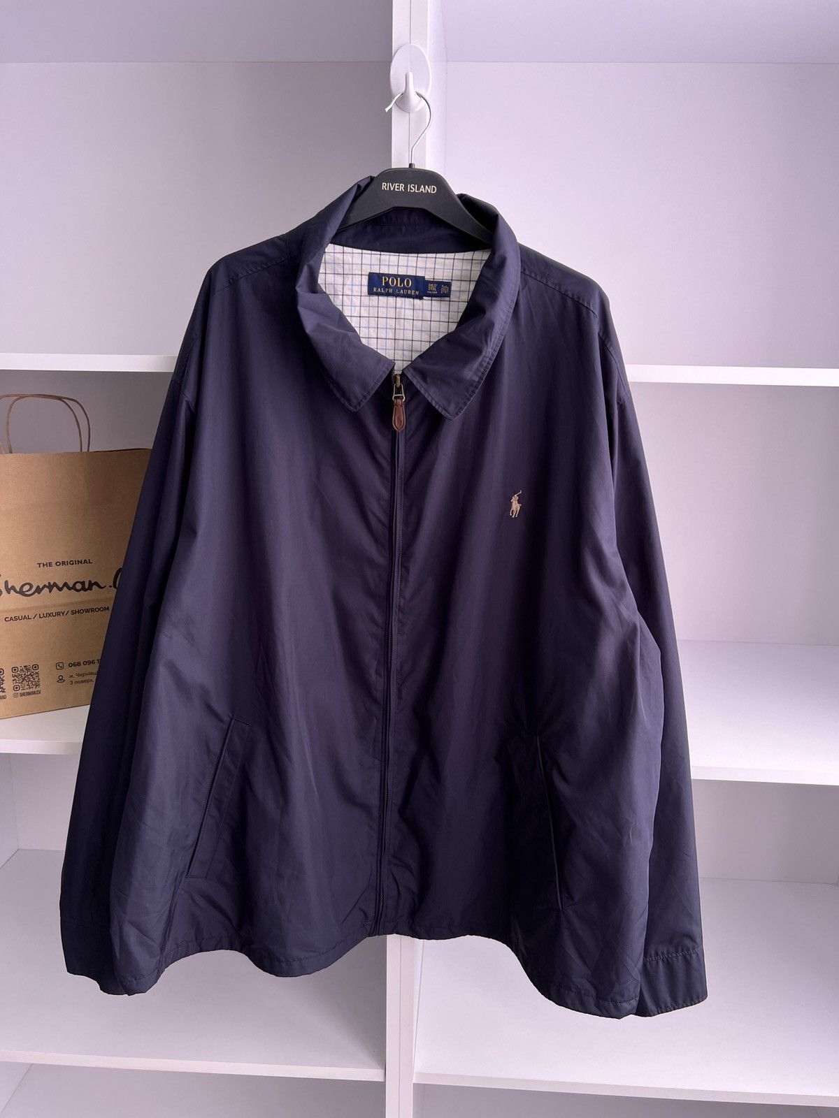 Polo Ralph Lauren × Vintage Vintage Polo Ralph Lauren Navy Jacket Size US XXL / EU 58 / 5 - 4 Thumbnail