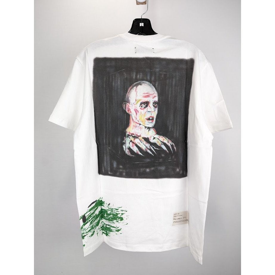 Amiri o1rshd1 Wes Lang Blood 38" Tee Shirt in White Size US S / EU 44-46 / 1 - 10 Thumbnail