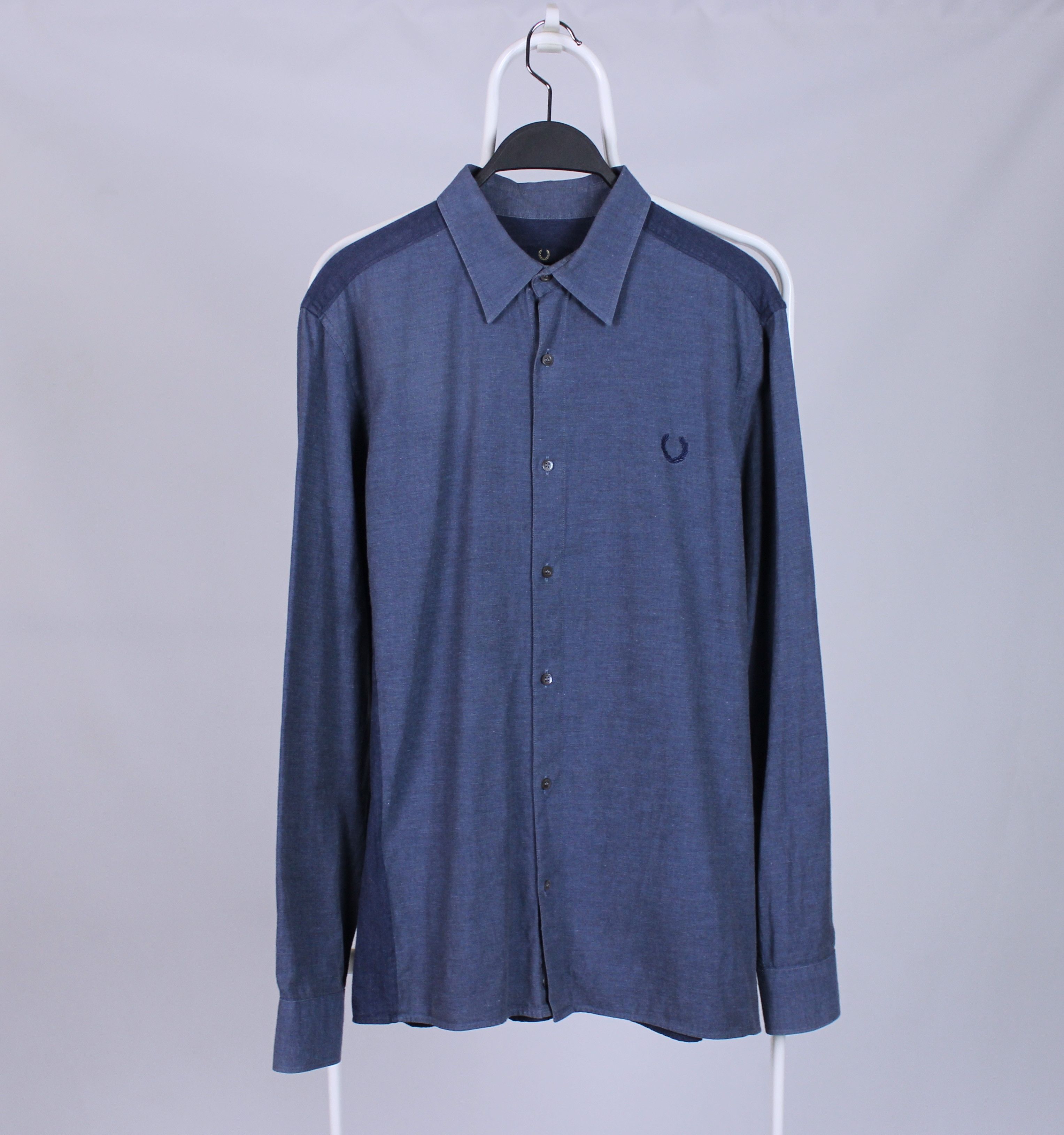 Fred Perry Fred Perry vintage shirt button Ups rarity blue M L Size US M / EU 48-50 / 2 - 8 Thumbnail