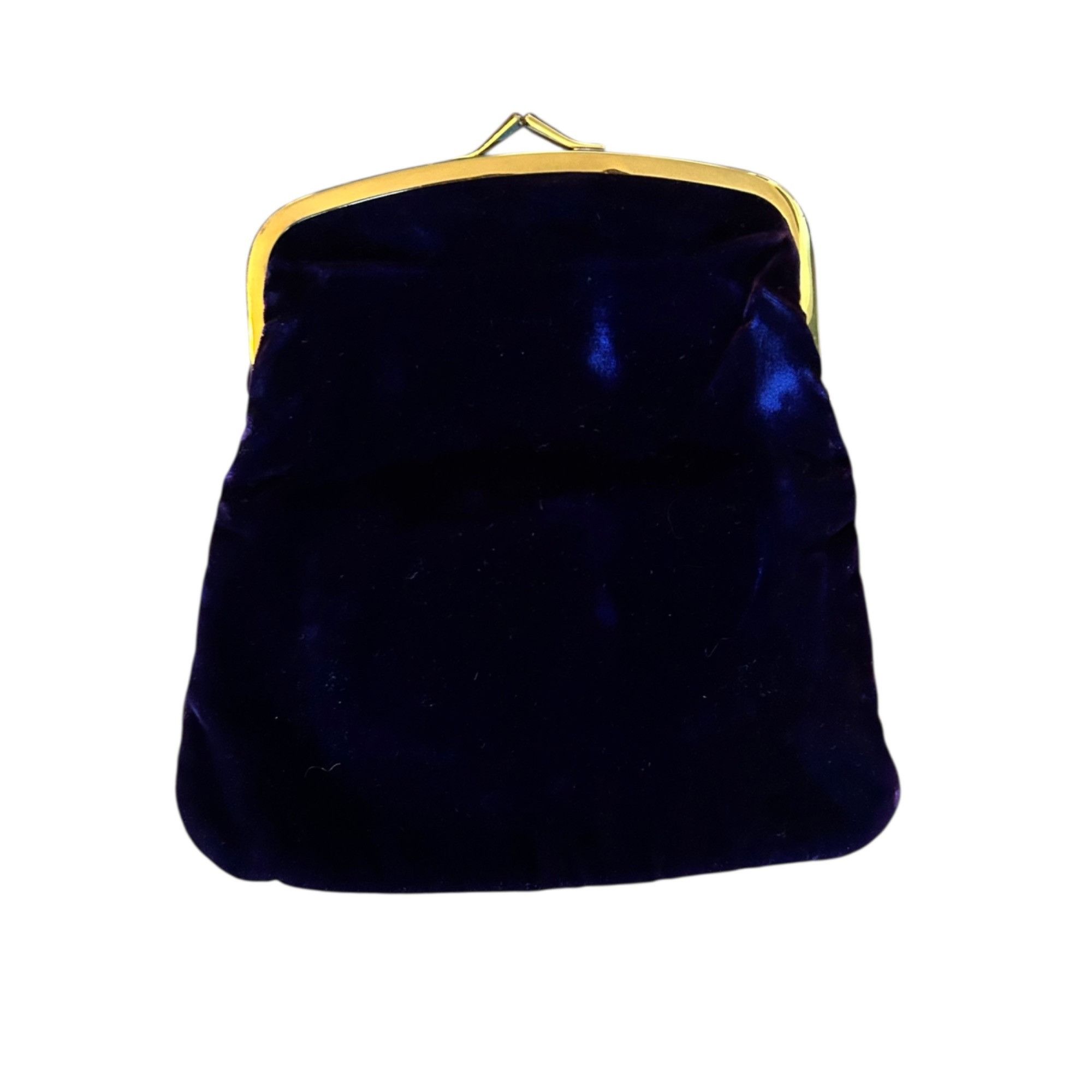 Vintage Vintage Ingber Glamourous Dark Plum Velvet Folding Clutch Size ONE SIZE - 1 Thumbnail