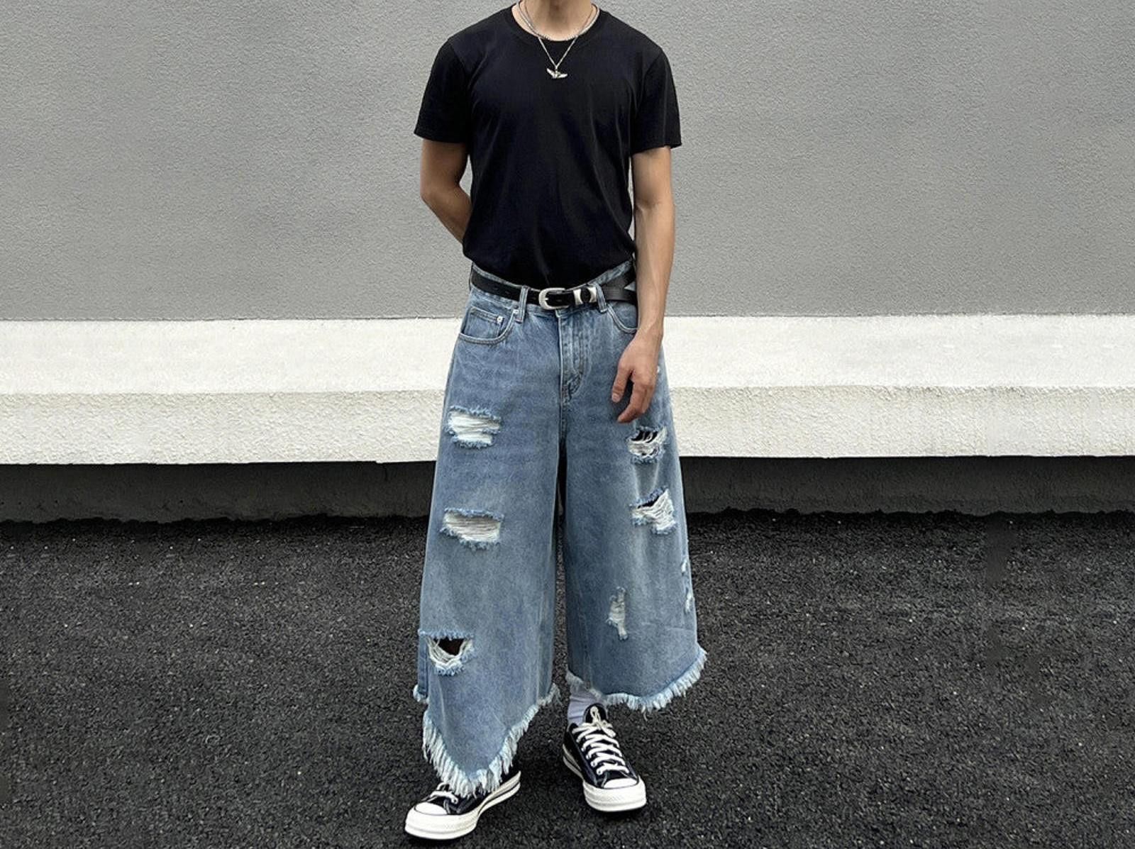 Other Ripped Ultra Long Distressed Jorts Size US 32 / EU 48 - 4 Thumbnail