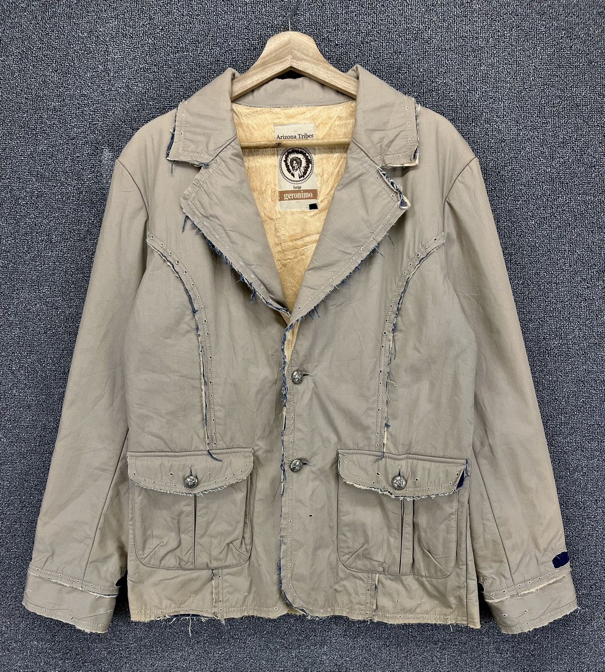 If Six Was Nine Vintage Geronimo Apachi Arizona Punk Coats Jacket Size US L / EU 52-54 / 3 - 1 Thumbnail