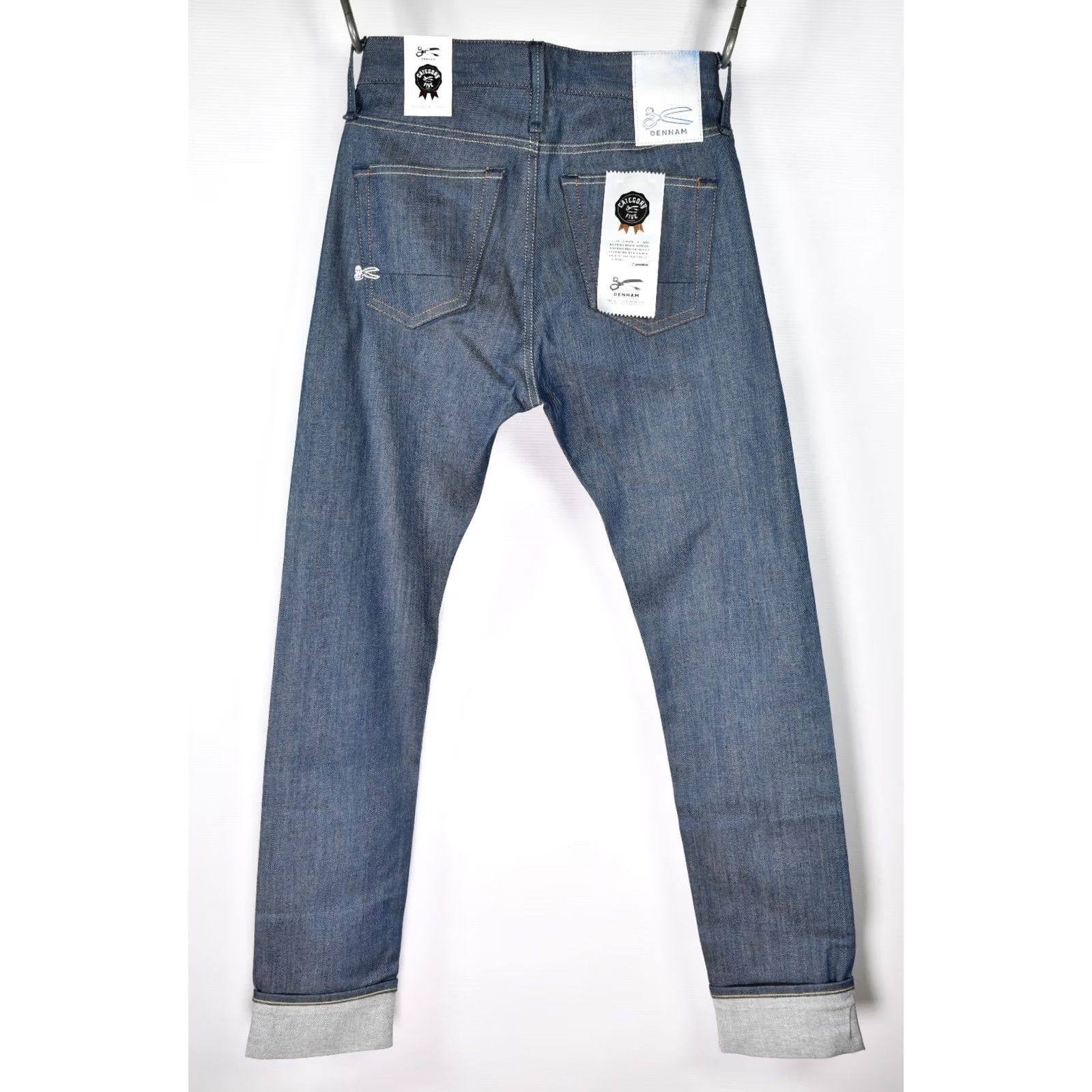 DENHAM DENHAM Bolt Italian Candiani Stretch Selvedge Denim Skinny Jeans W29 L32 Mens Jeans Skinny Stretch Blue 5-Pocket Inseam 32 Size US 29 - 2 Thumbnail