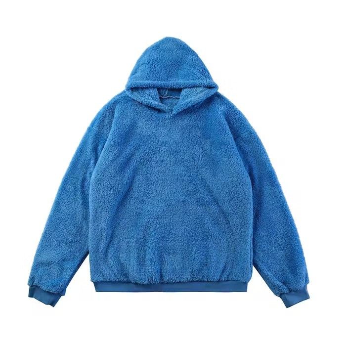 Japanese Brand Blue Plush Hoodie Size US M / EU 48-50 / 2 - 2 Thumbnail
