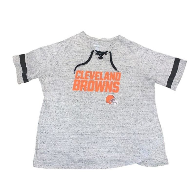 Other Cleveland Browns Football Top Short Sleeve Shirt Gray 3XL Size 3XL / US 20-22 - 3 Thumbnail