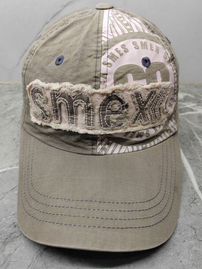 Japanese Brand Vintage Smex Distressed Style Cap Hat Size ONE SIZE - 2 Thumbnail