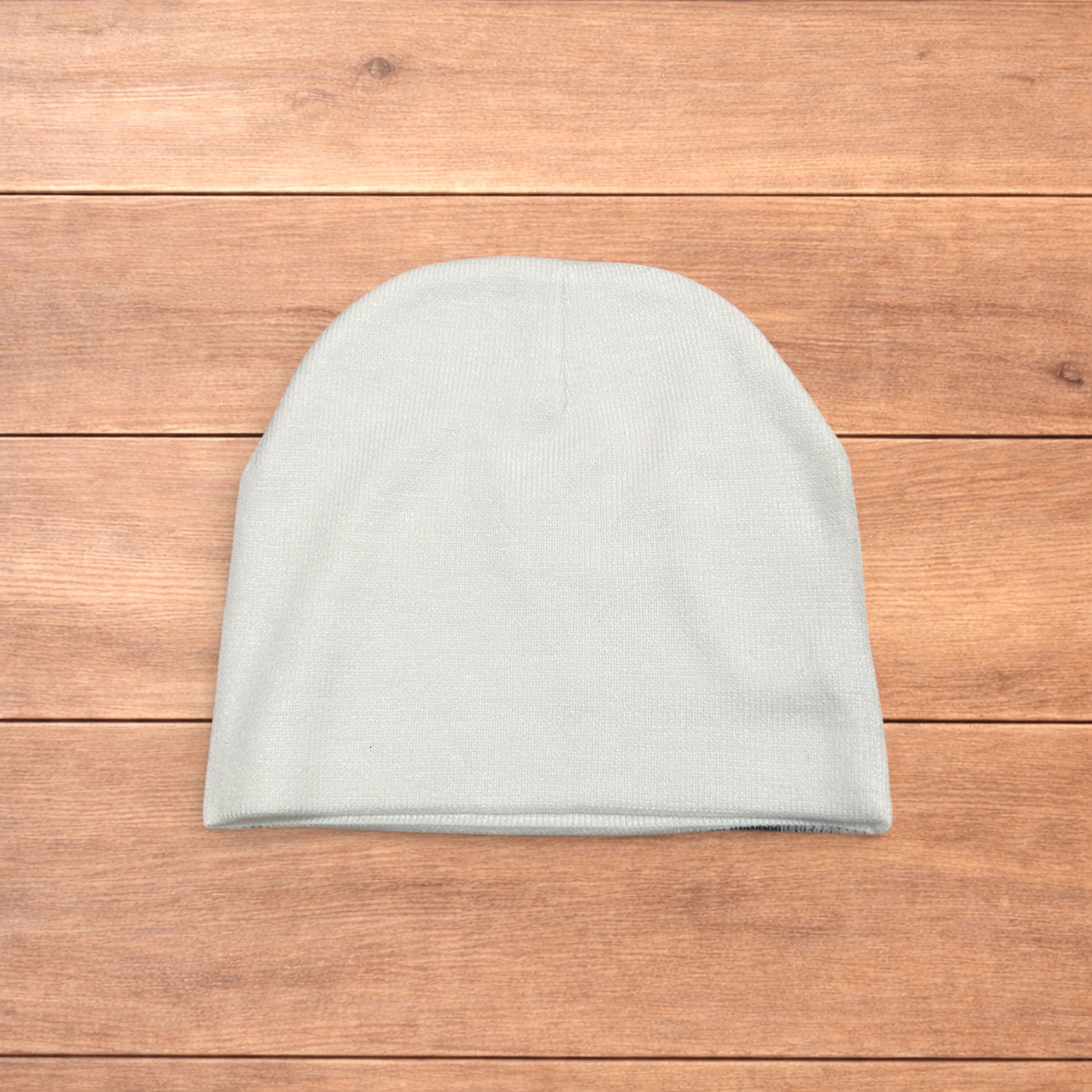 Japanese Brand Japanese vintage style beanie in white with graphic design. Size ONE SIZE - 2 Thumbnail