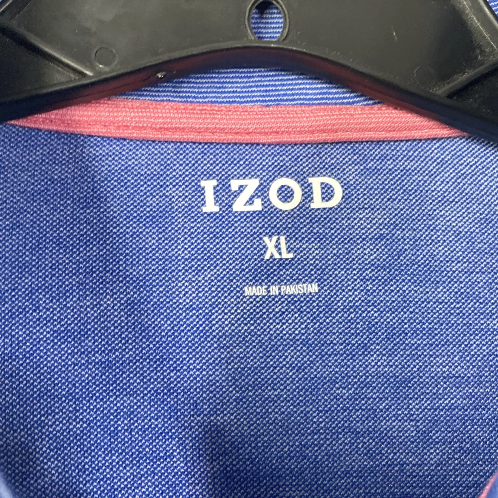 Izod IZOD Mens Long Sleeve 1/4 Zip Light Weight Blue Casual Golf XL Boxy 26x27 Size US XL / EU 56 / 4 - 2 Thumbnail