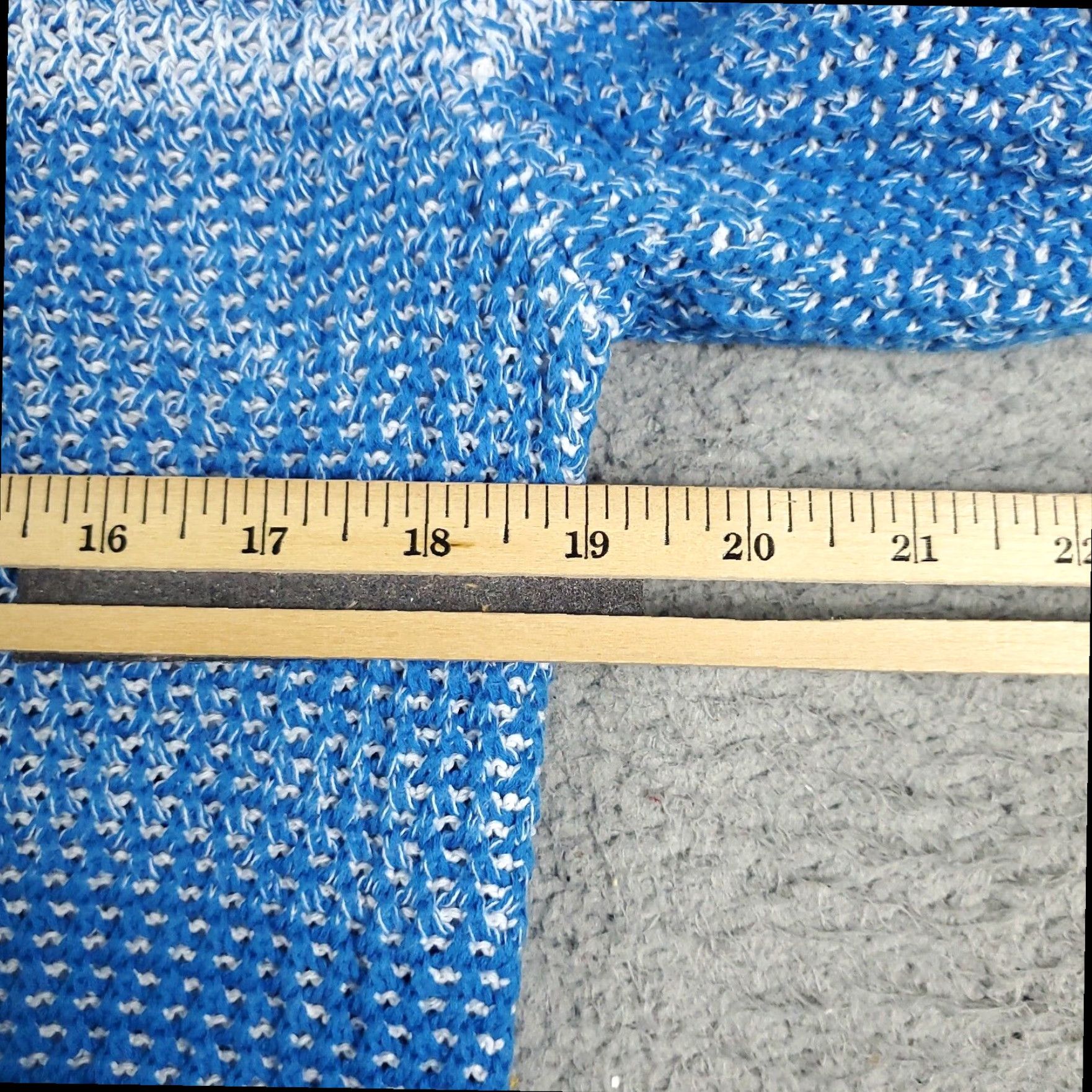 Tommy Hilfiger Tommy Hilfiger Womens XL Blue Cotton Knit Sweater Long Sleeve Pullover Crew Neck Casual Size XL / US 12-14 / IT 48-50 - 7 Thumbnail