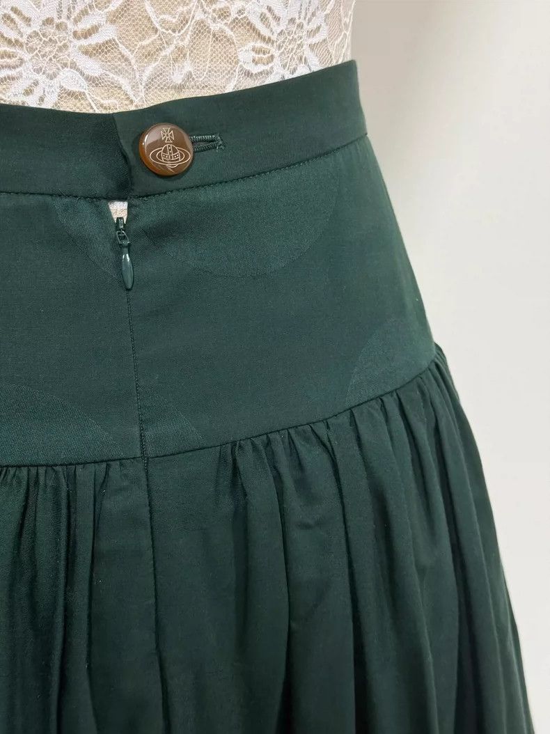 Vivienne Westwood Vivienne Westwood size2 Dark green wavy double pleated skir Size 26" / US 2 / IT 38 - 3 Thumbnail