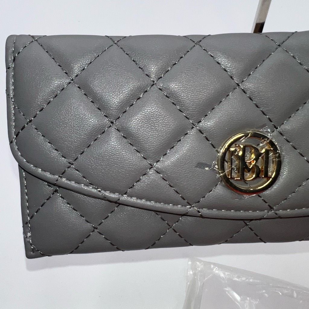 Badgley Mischka Badgley Mischka Diamond Quilting Long Wallet Size ONE SIZE - 3 Thumbnail