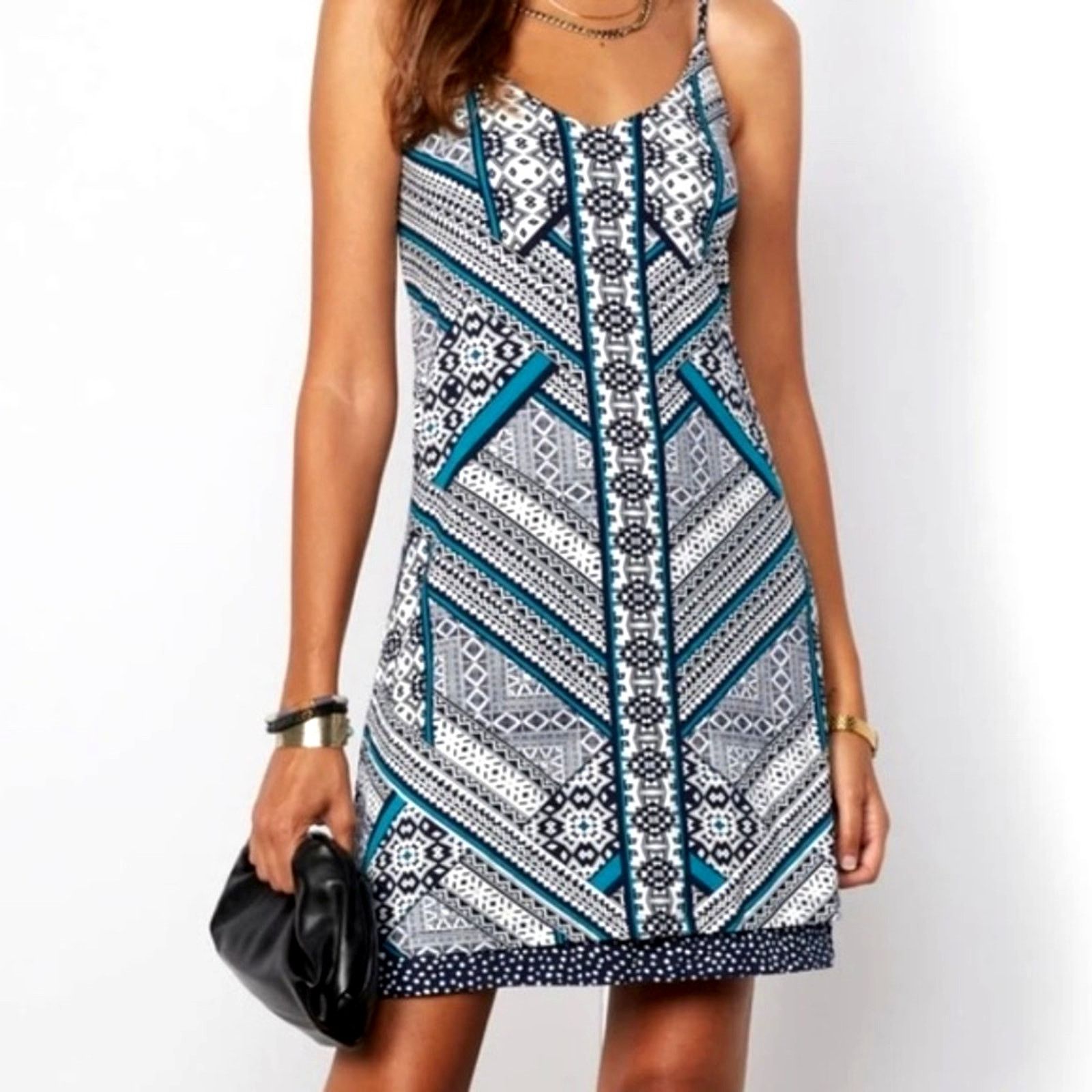 TART Collections Tart Collections Tashi Reversible Aztec Print/ Dots Dress M Size M / US 6-8 / IT 42-44 - 4 Thumbnail