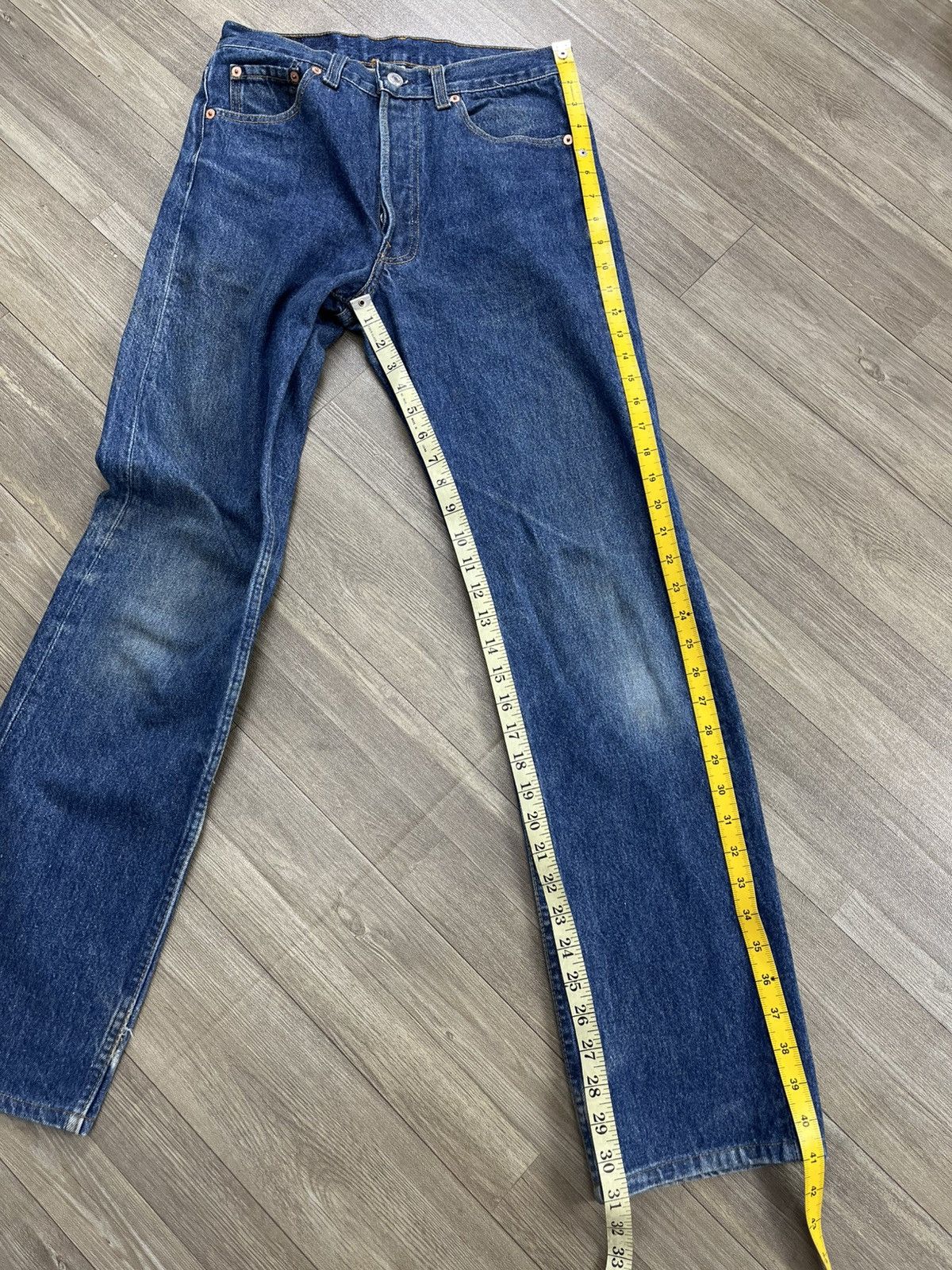 Levi's Vintage Clothing 🇺🇸1990s Vintage Levis 501XX 30x36 Straight Leg Blue Jeans Size US 30 / EU 46 - 21 Thumbnail