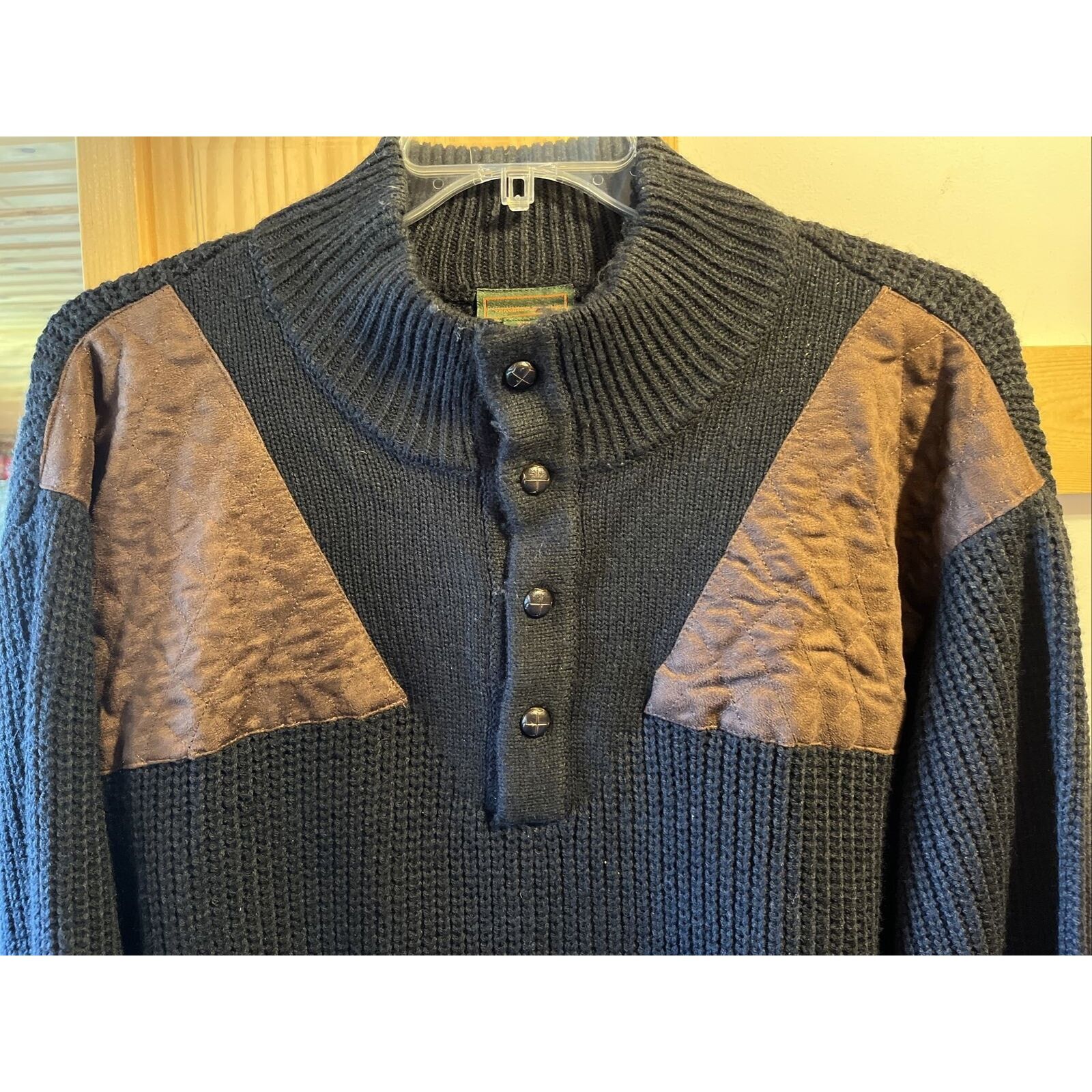 Boulder Creek Boulder Creek Sweater Men's 3XL Black Acrylic Polyester LS Size US XXL / EU 58 / 5 - 8 Thumbnail
