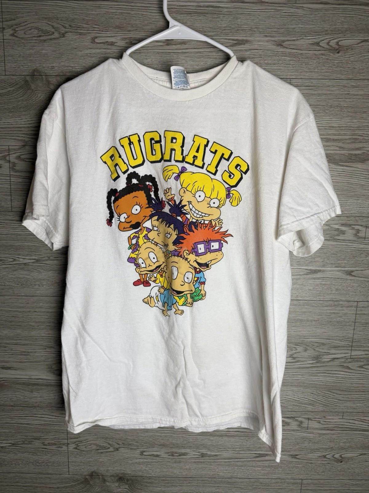 Delta Vintage Rugrats Shirt Adult XL White Cartoon Delta Tag 2000s Size US XL / EU 56 / 4 - 1 Thumbnail