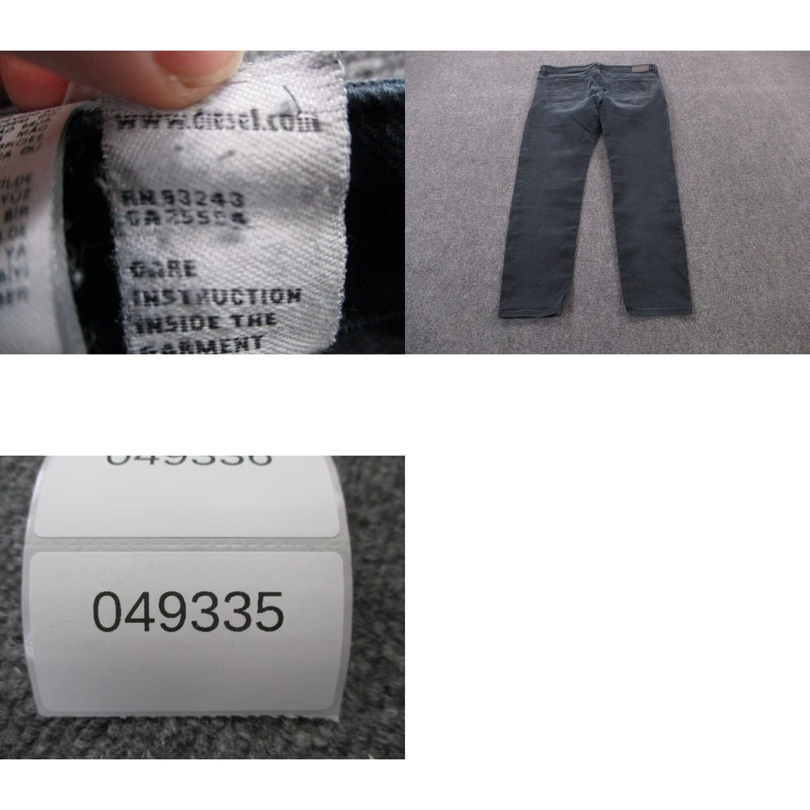 Diesel Diesel Jeans Straight 5-Pocket Regular 38 Black Denim Mens Vintage No 38x30 Grunge Stretch Button Zip Size US 38 / EU 54 - 9 Thumbnail