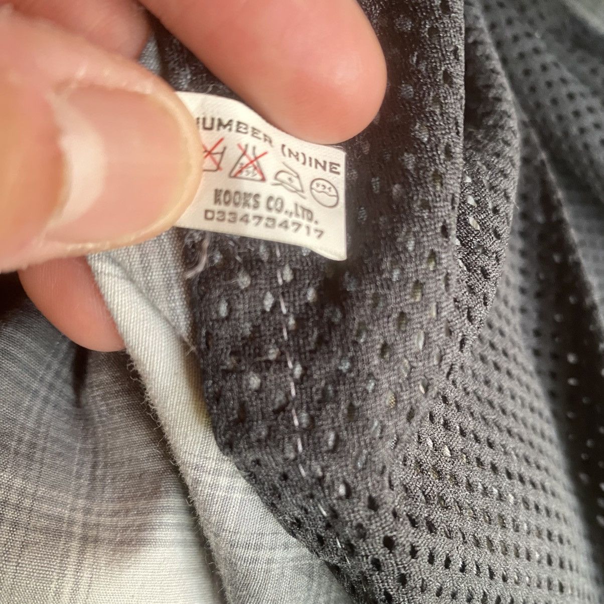 Number (N)ine × Takahiromiyashita The Soloist. × Vintage Vintage 1998 Cotton Stretch Grey Plaid Windbreaker Size US L / EU 52-54 / 3 - 9 Thumbnail