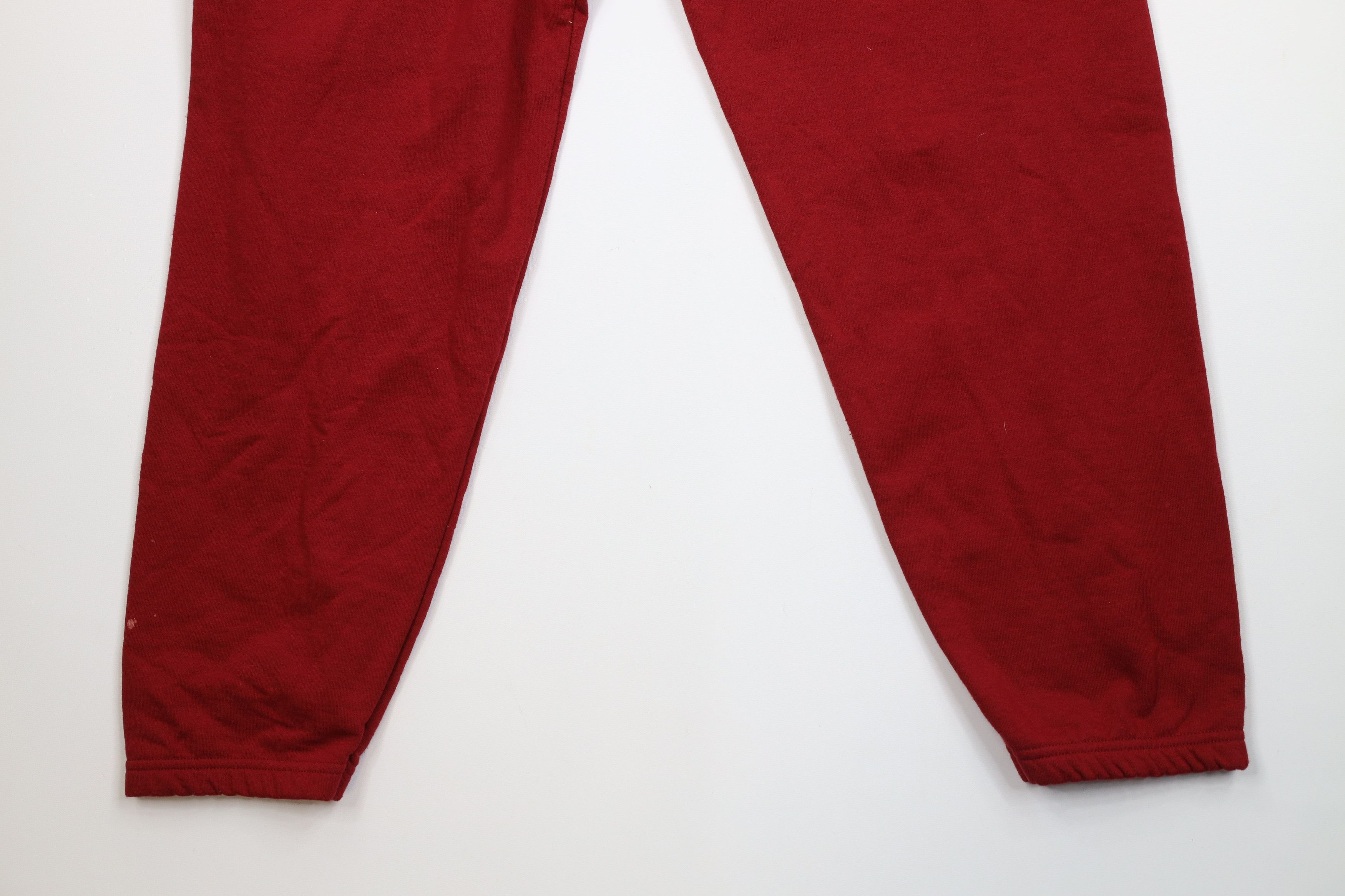 Vintage Vintage 90s Streetwear Blank Sweatpants Joggers Pants Red Size US 36 / EU 52 - 14 Thumbnail
