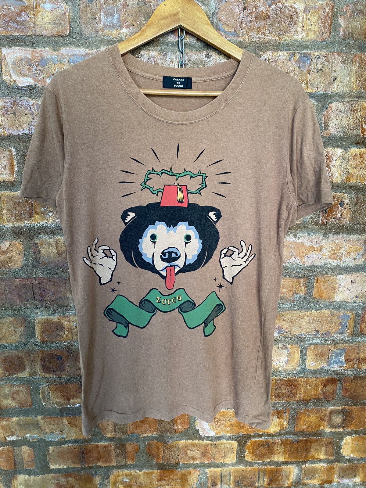 CABANE de ZUCCa × Issey Miyake × Japanese Brand Vtg Bear and Magician tee Size US M / EU 48-50 / 2 - 2 Thumbnail