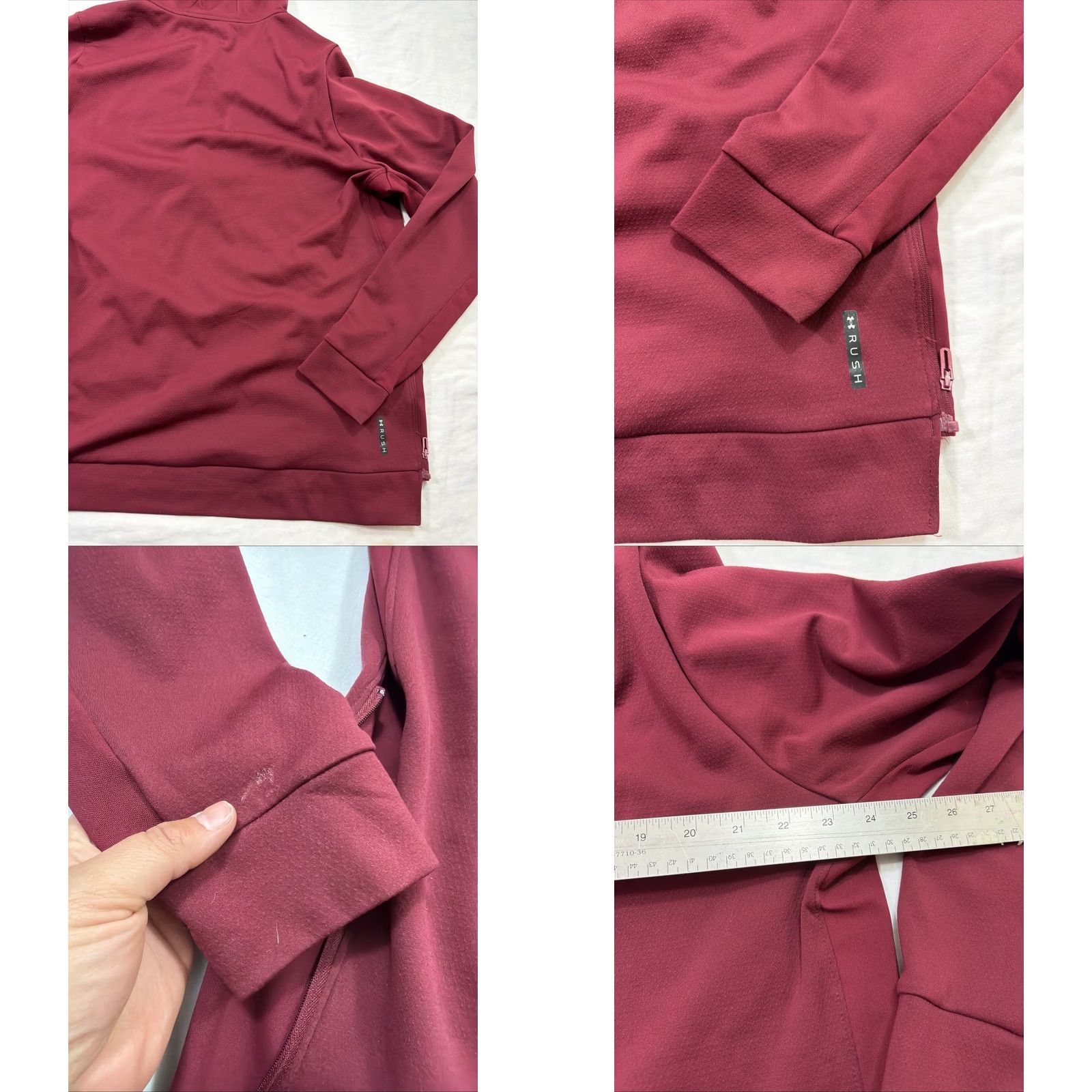 Under Armour Under Armour Jacket Mens XXL Red Full Zip Training Running & Jogging Sports Hoodie Size US XXL / EU 58 / 5 - 10 Thumbnail