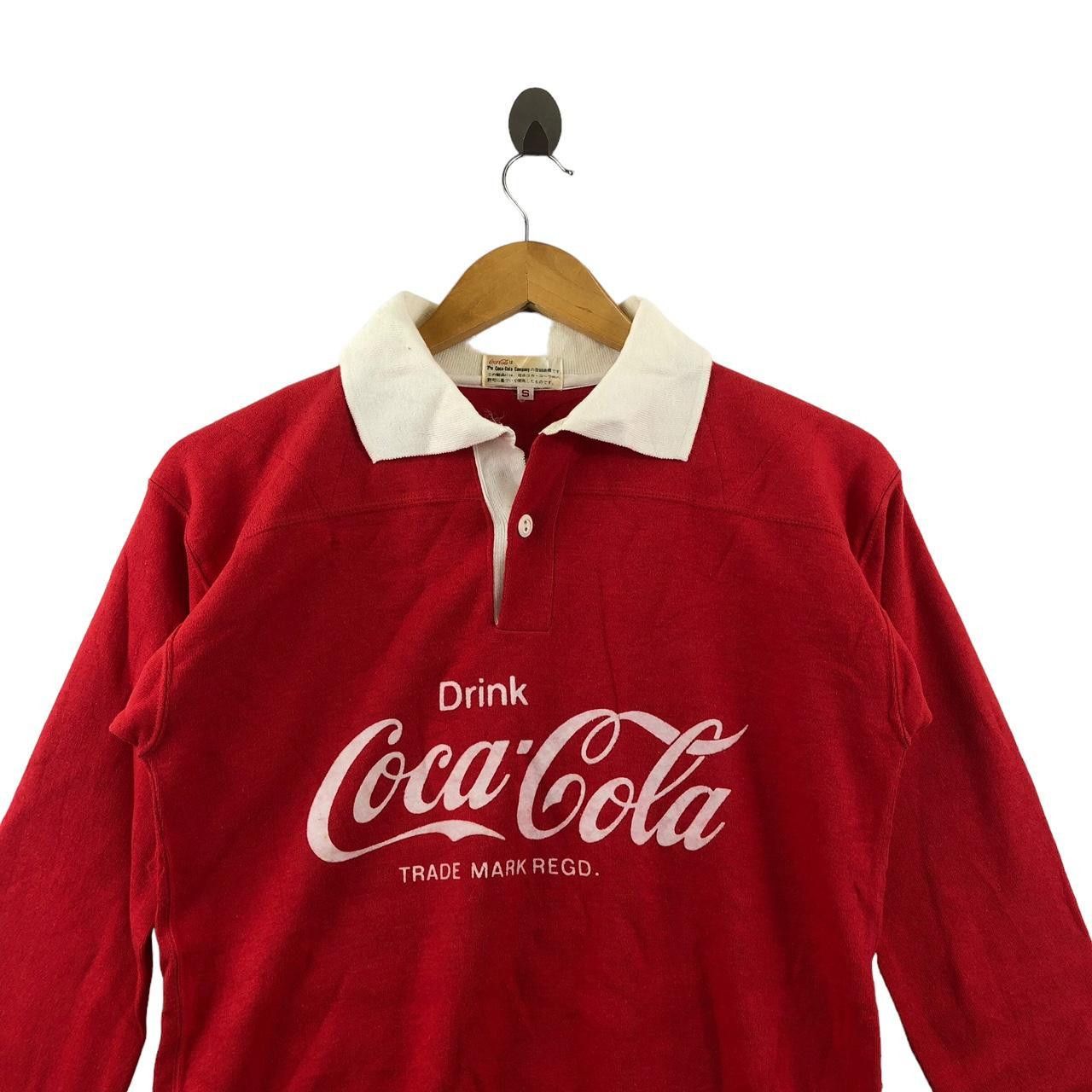 Coca Cola Vintage 80’ COCA COLA JAPAN Drink Coke Rugby Polo Tee Shirt Size S / US 4 / IT 40 - 3 Thumbnail