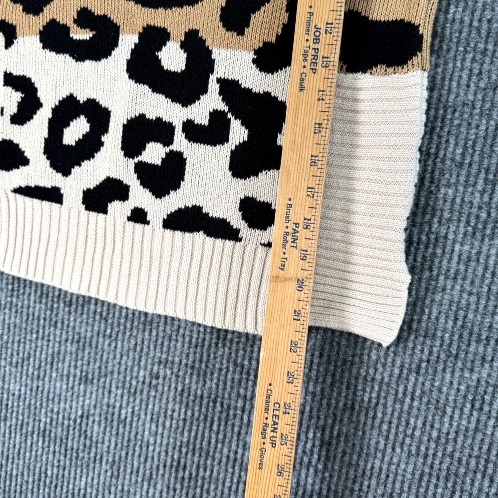 Nine West Nine West Womens M Leopard Print Mock Neck Sweater Knit Pullover Statement Top Size M / US 6-8 / IT 42-44 - 7 Thumbnail