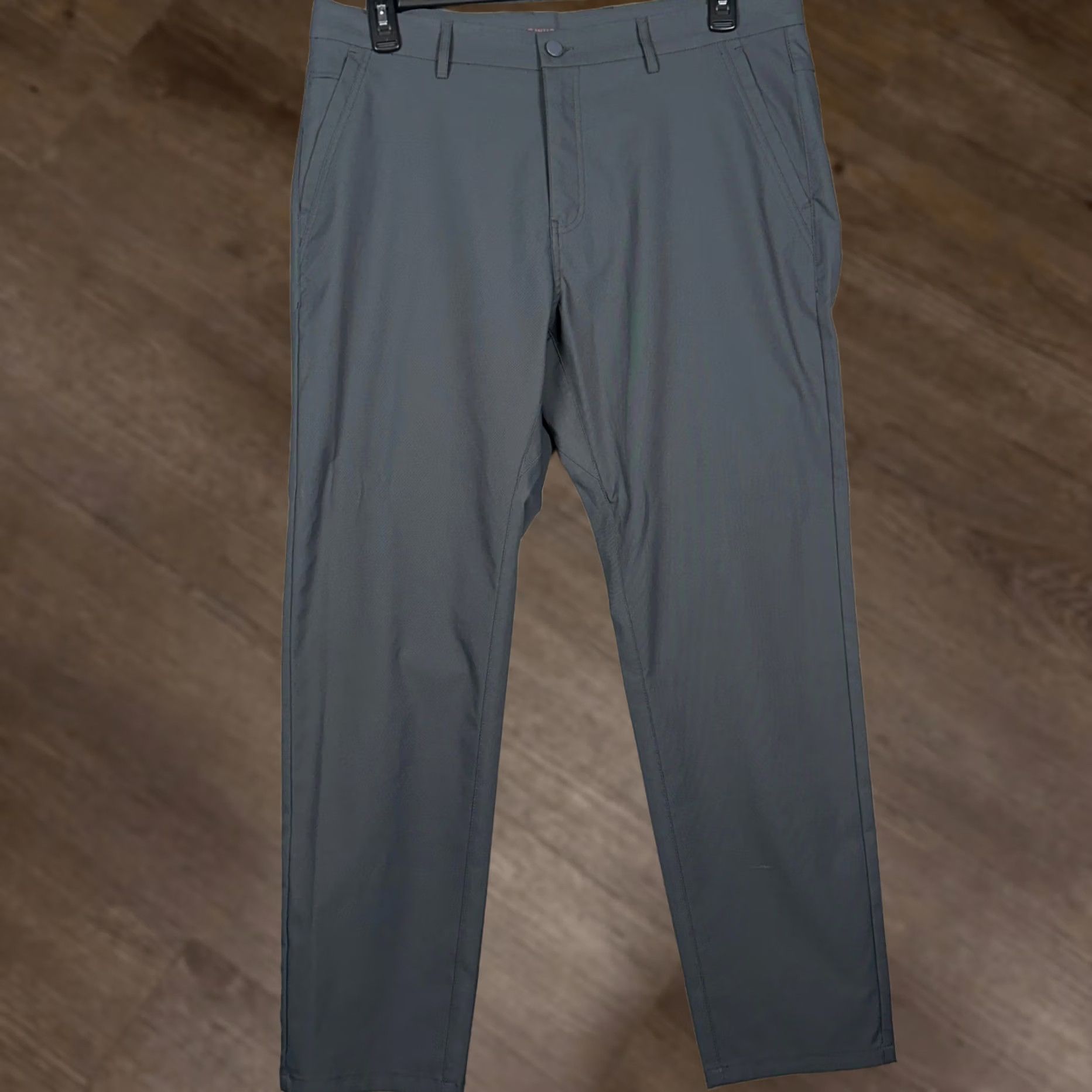 Vintage Marcus Pierce Pants Mens 36X30 Grey Performance Chino Golf Straight Flat Front Size US 36 / EU 52 - 1 Thumbnail
